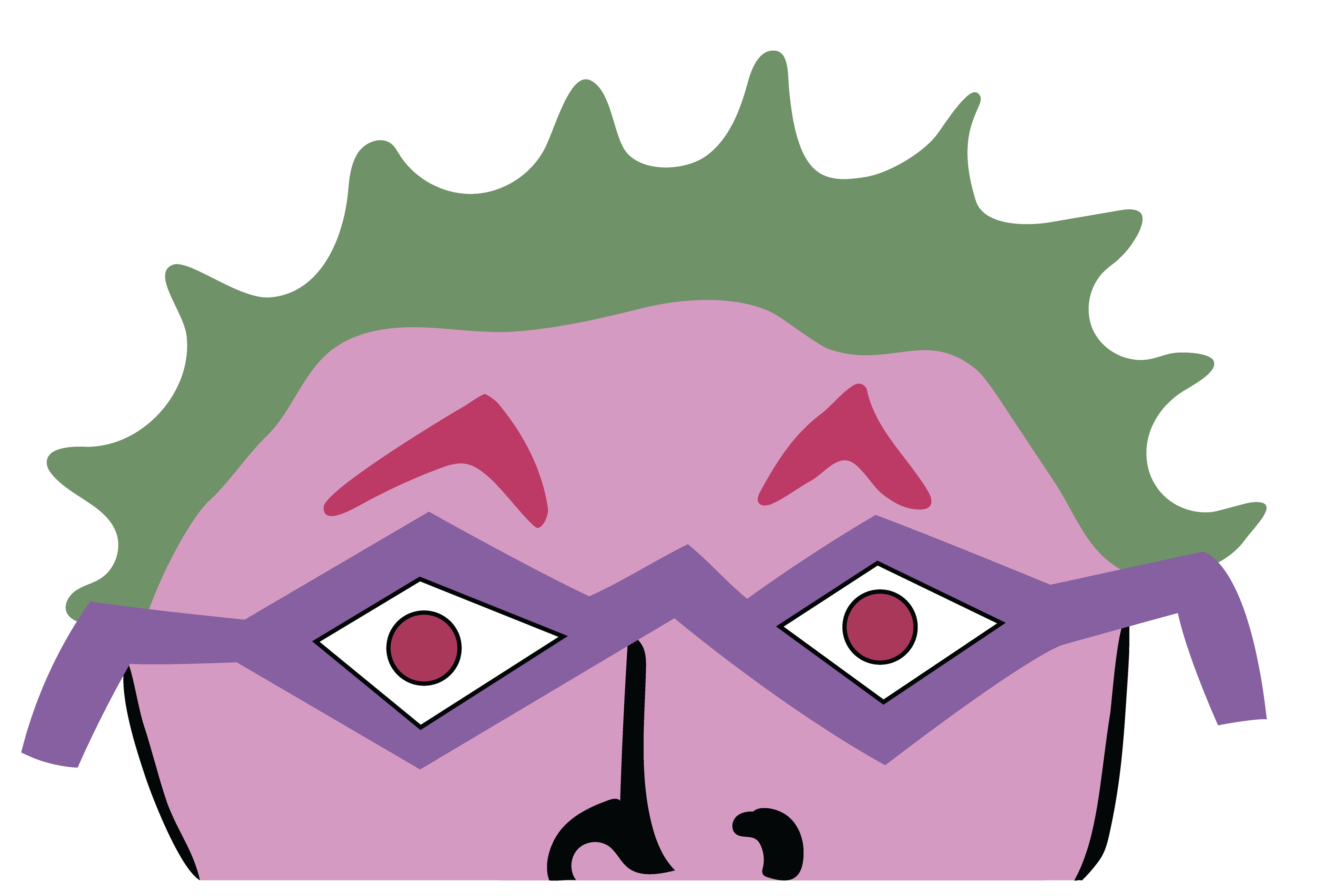 Four Eyes, Digital Art, Artwork Face 13, 2025