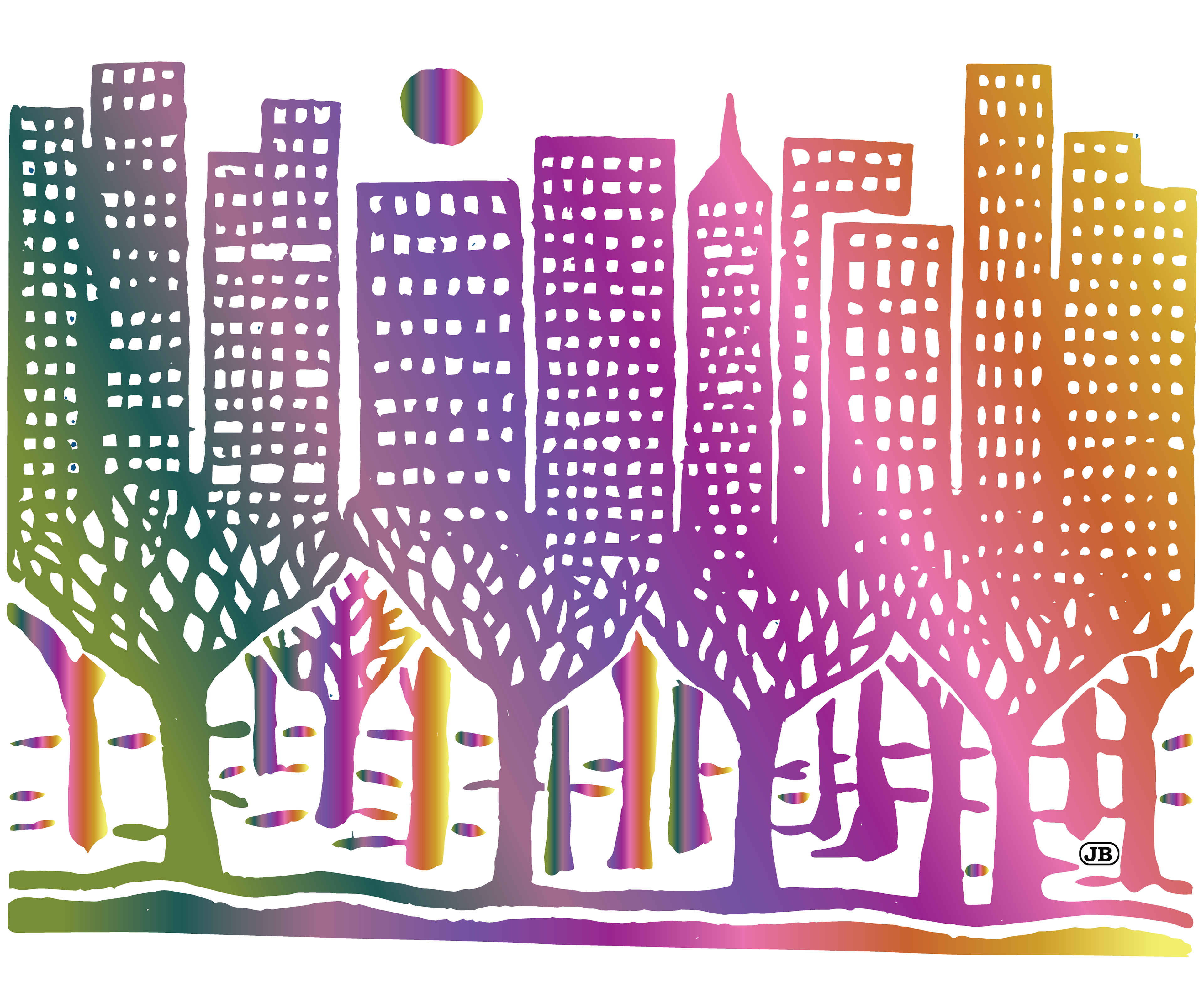 Treescape - Digital Art, 2022