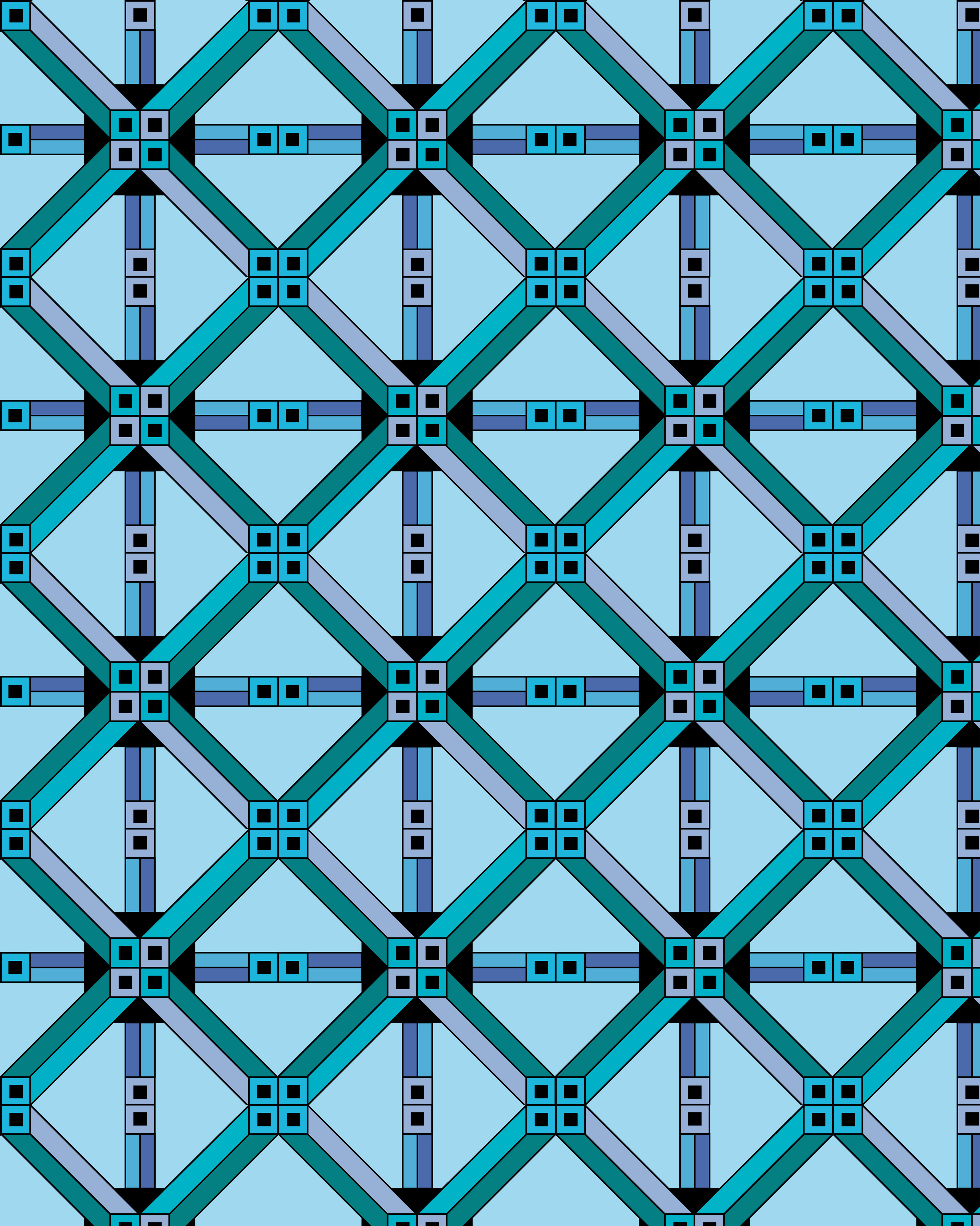 Angle Beams, Digital Art, Pattern 7, 2025