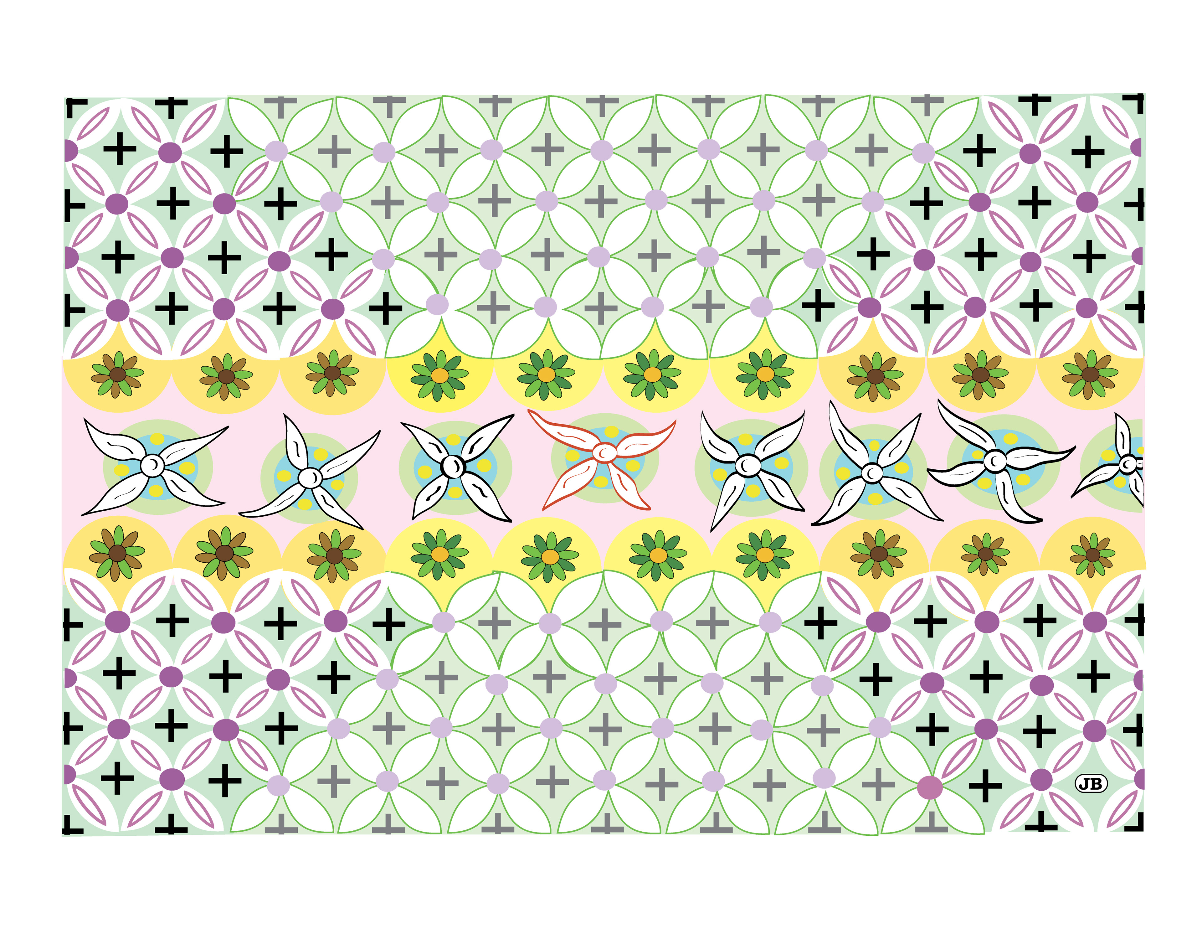 Dancing Flowers, digital art, 2009