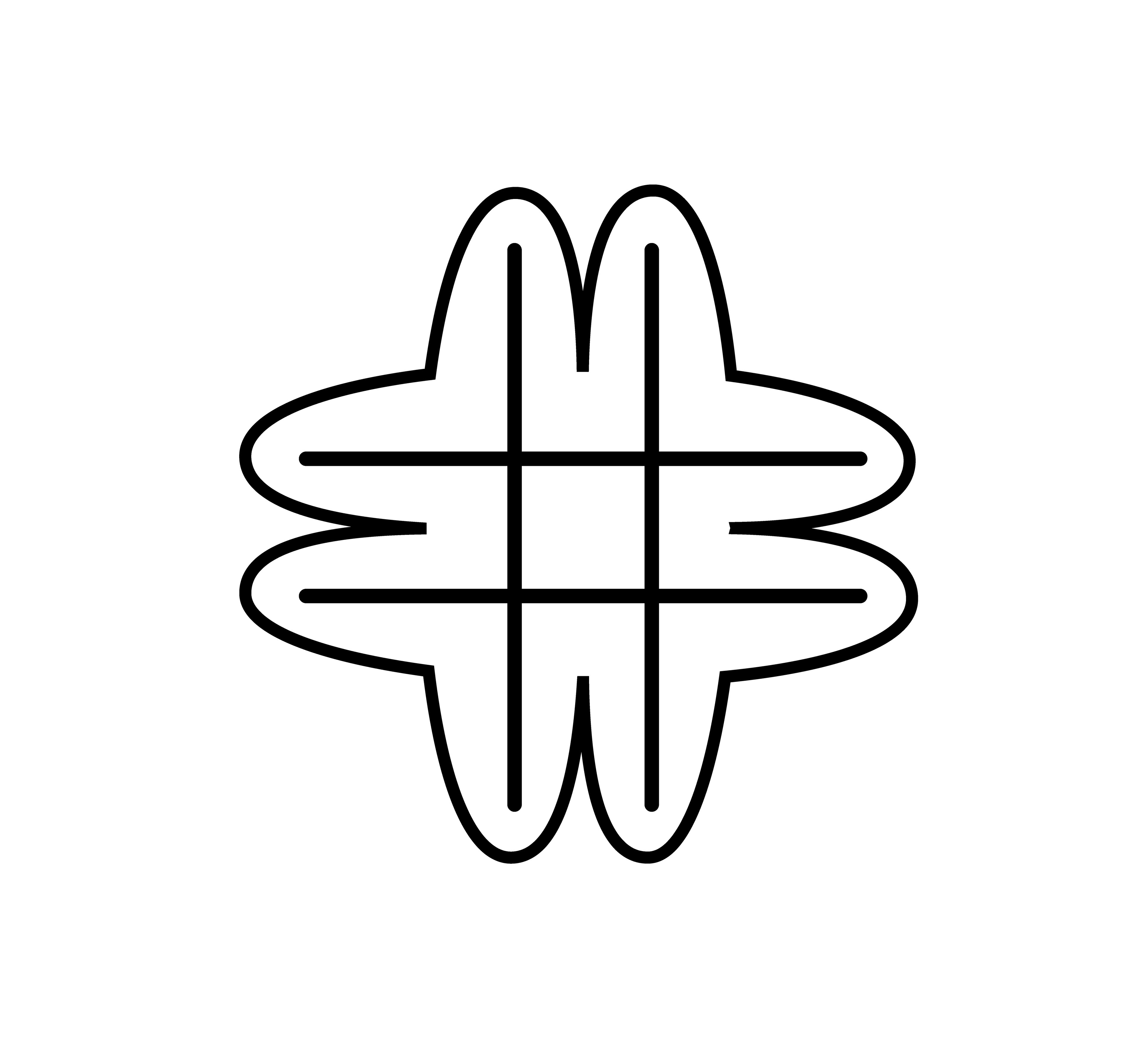 Criss Cross Spinner, Vector Drawing, 2022