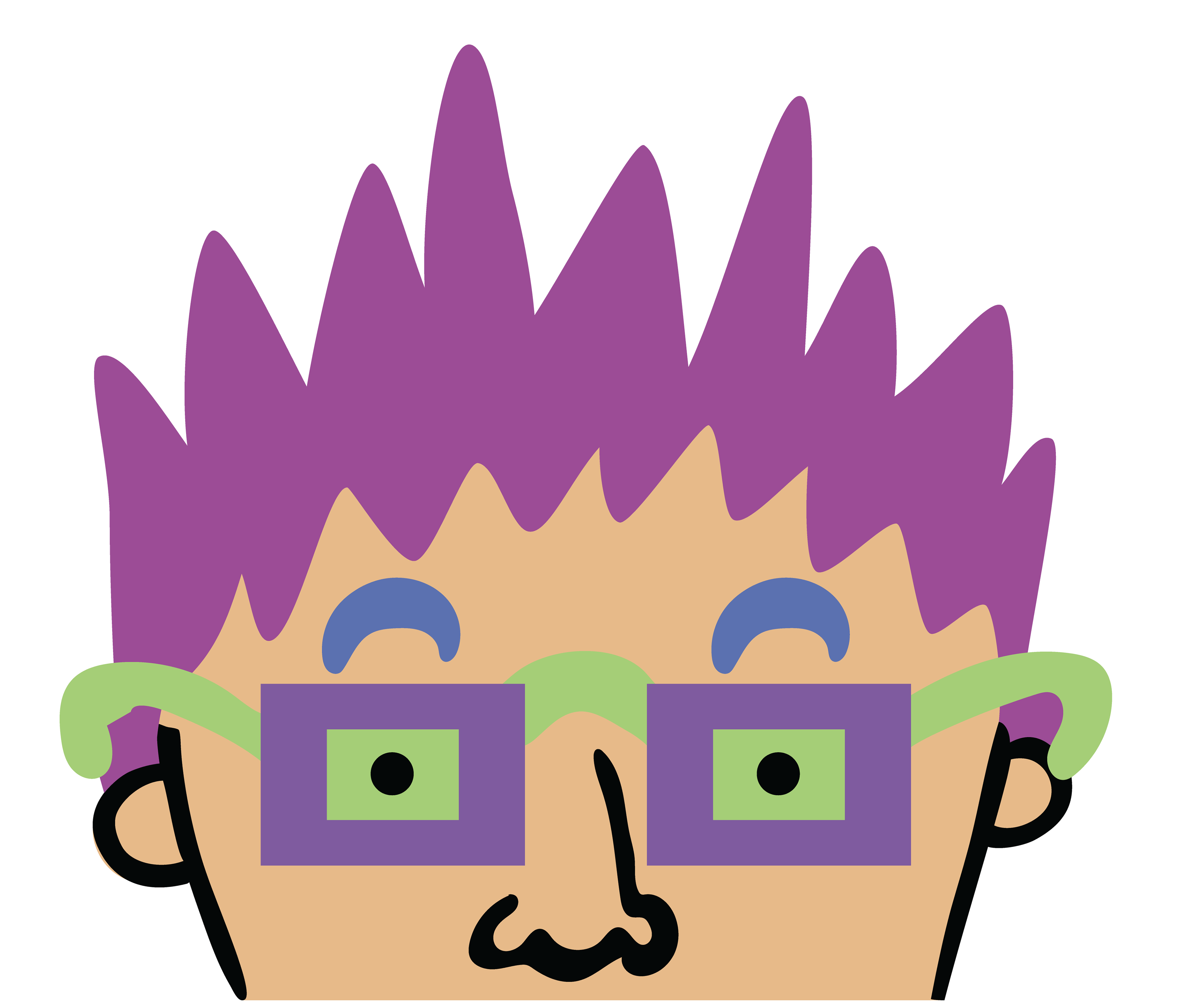 Four Eyes, Digital Art, Artwork Face 7, 2025