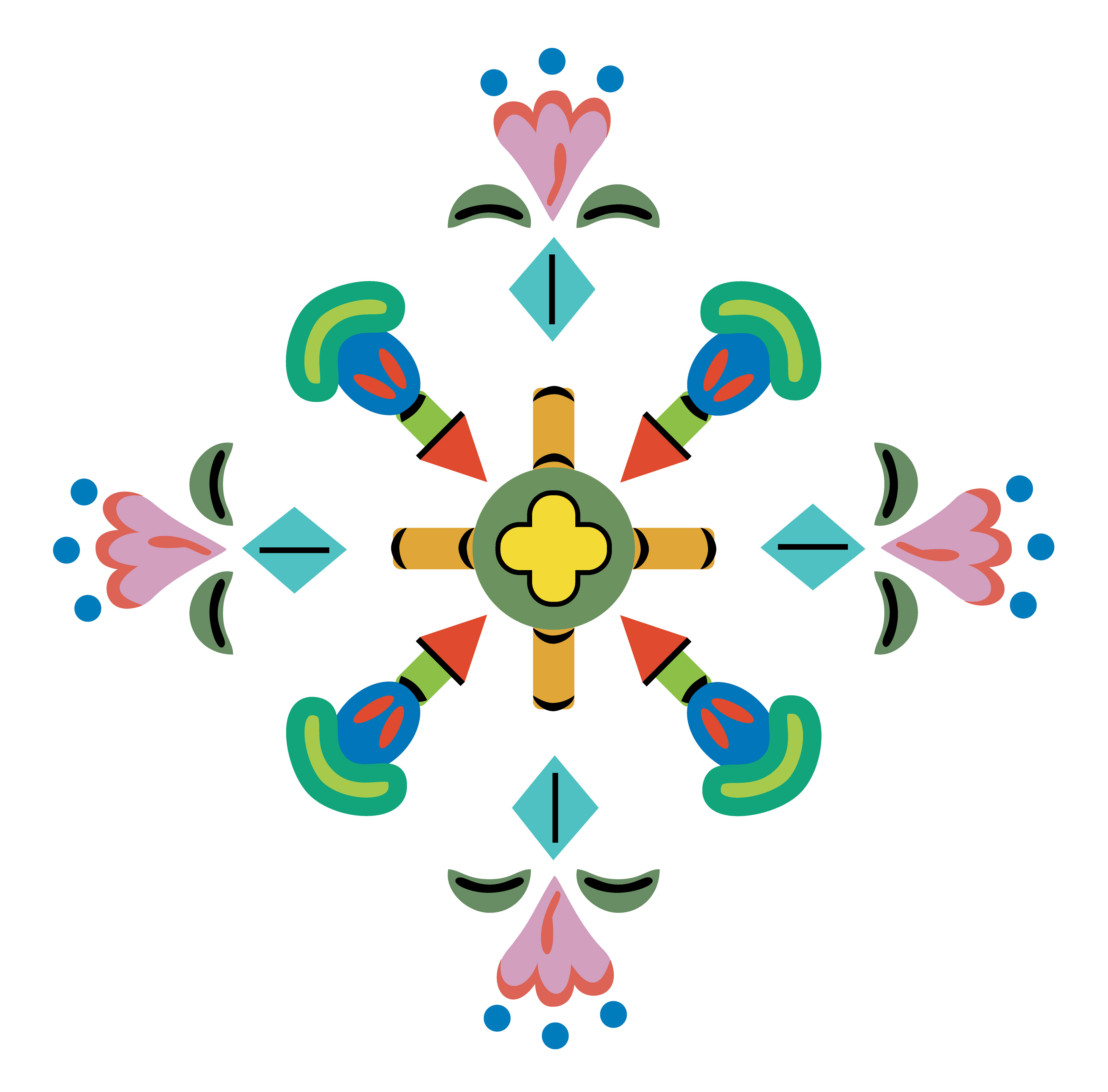 Toy Garden, Vector Drawing 2, 2021