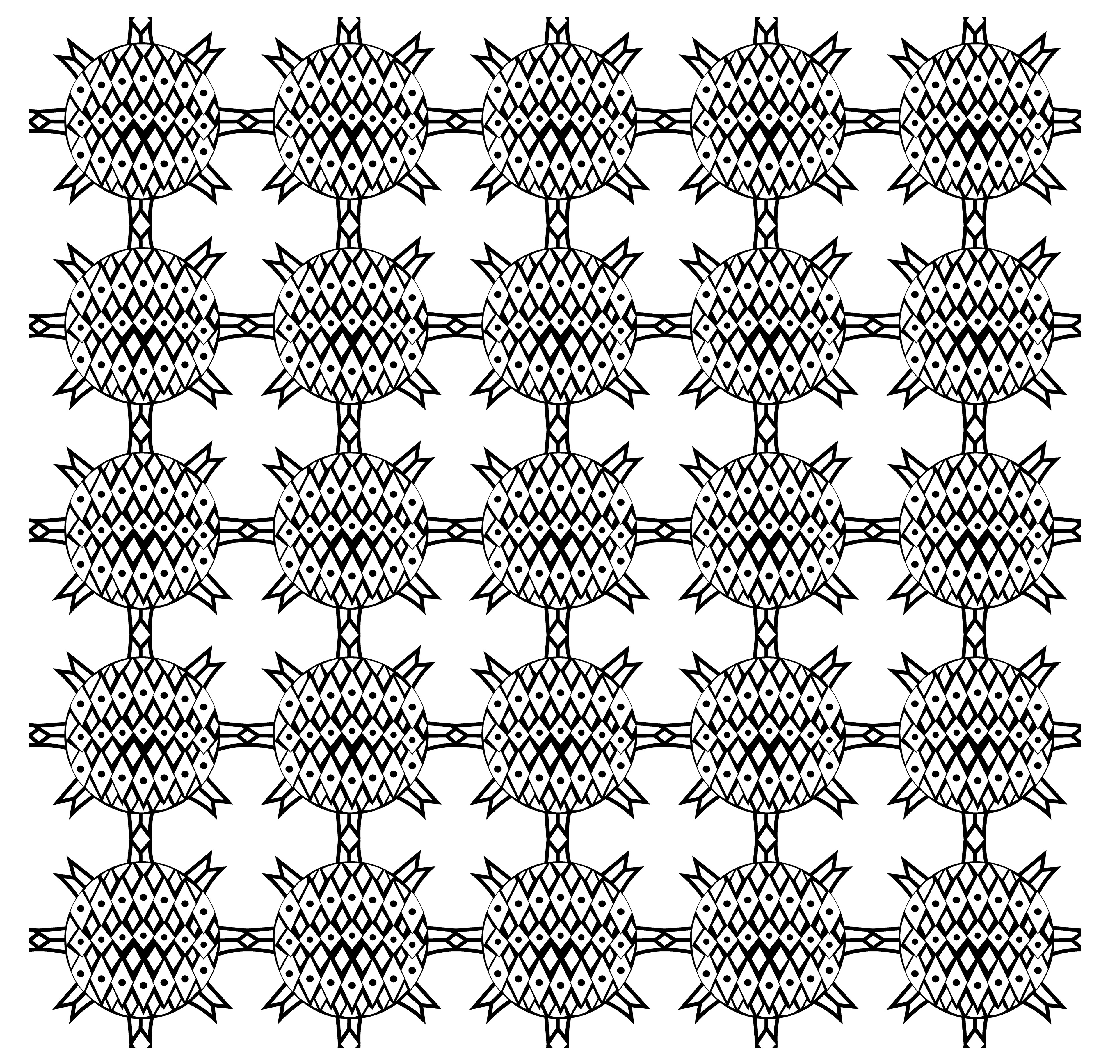 Sun Berry, Digital Art, Pattern 1, 2021