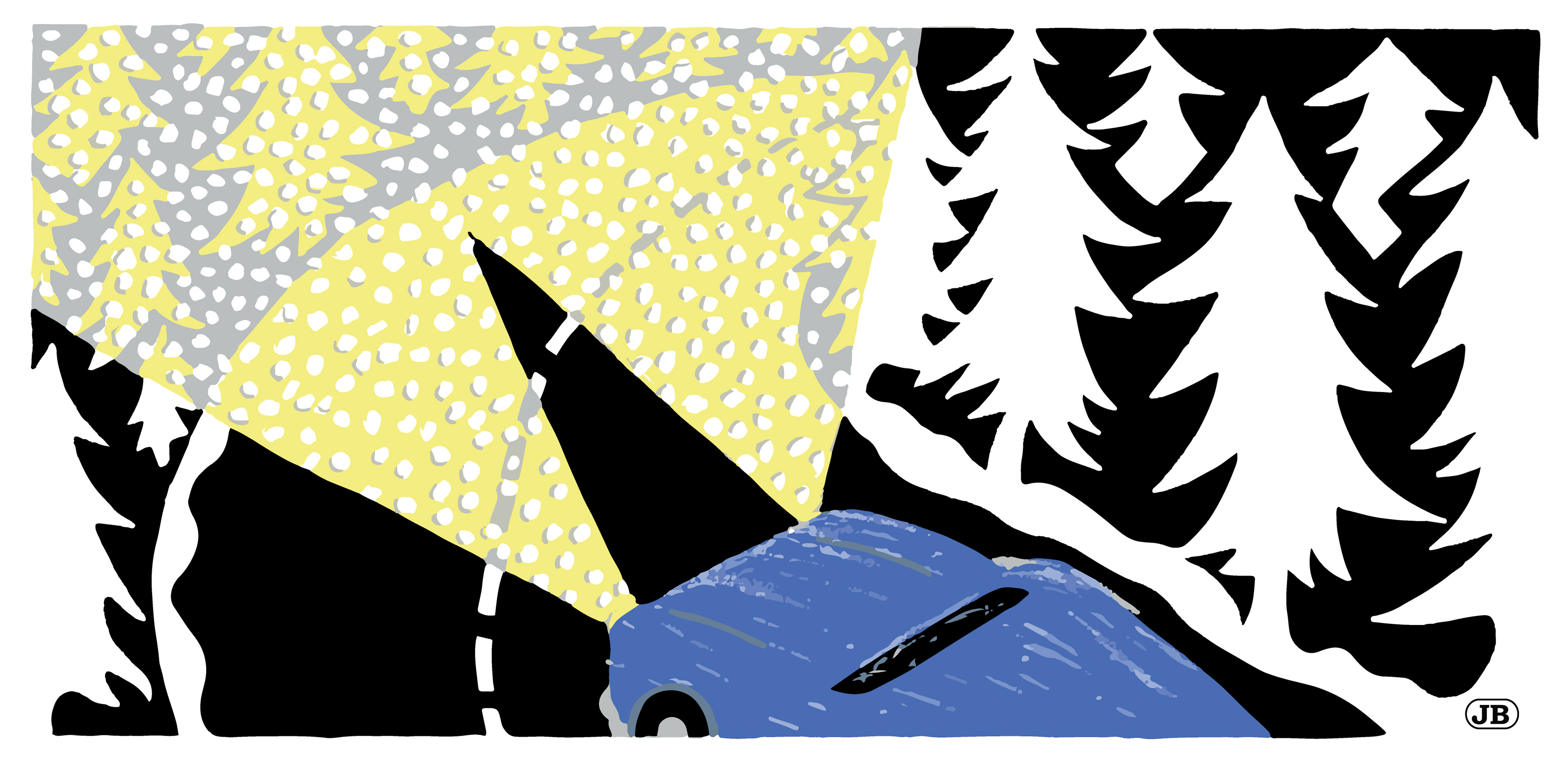 Driving Snow, Digital Art, 2021