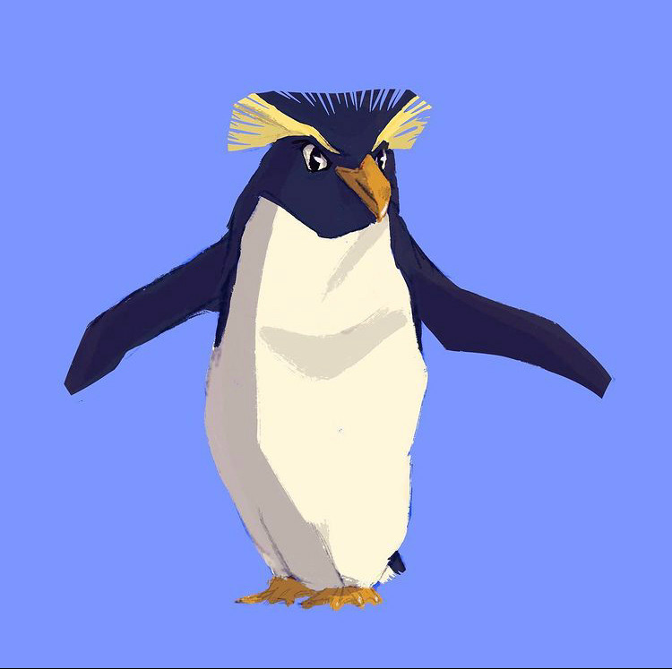Penguin Character Design, digital, 1080x1080 px