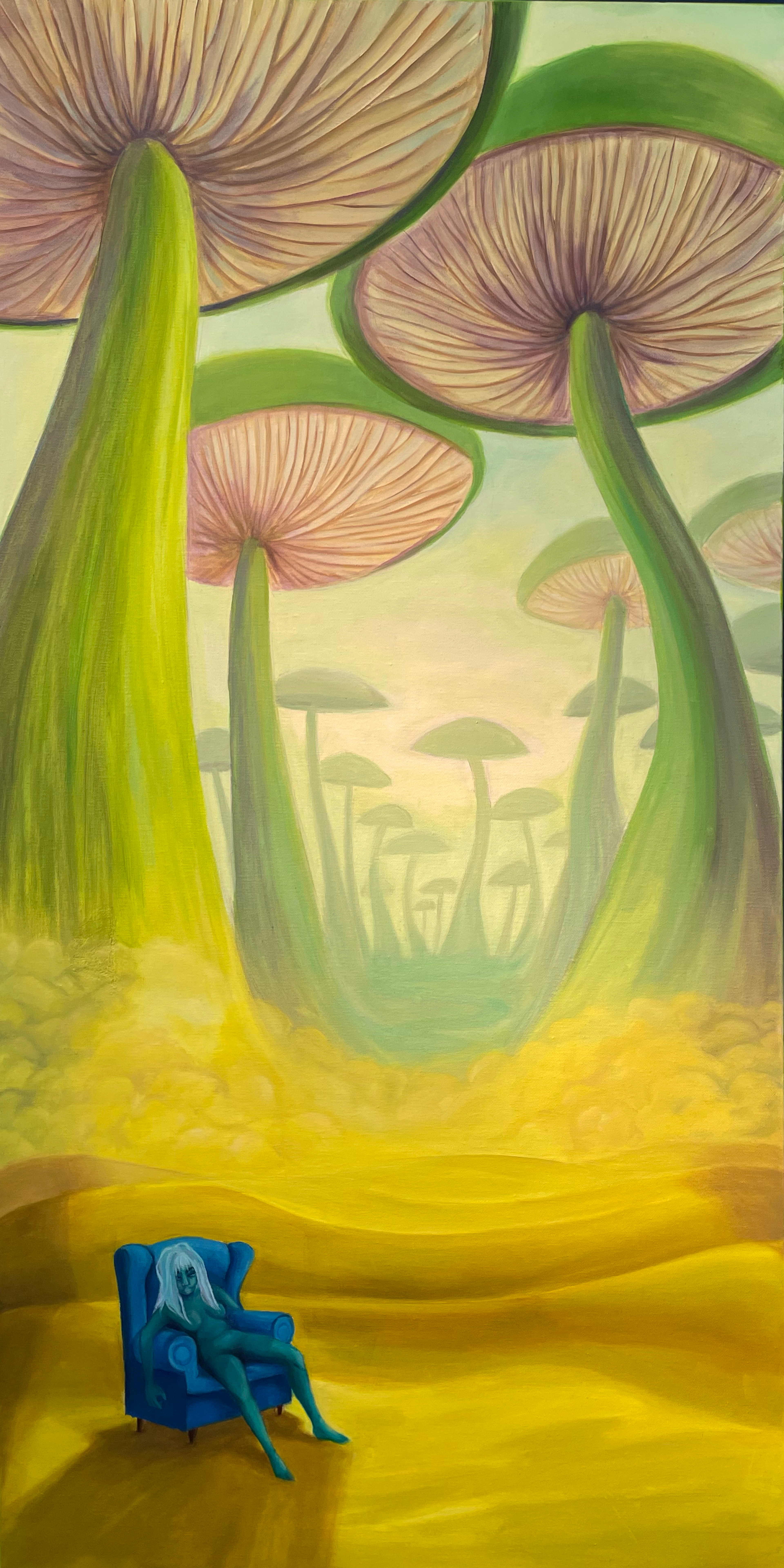 Desolation 2021, oil on canvas, 24x48in (Paracosm Collection)