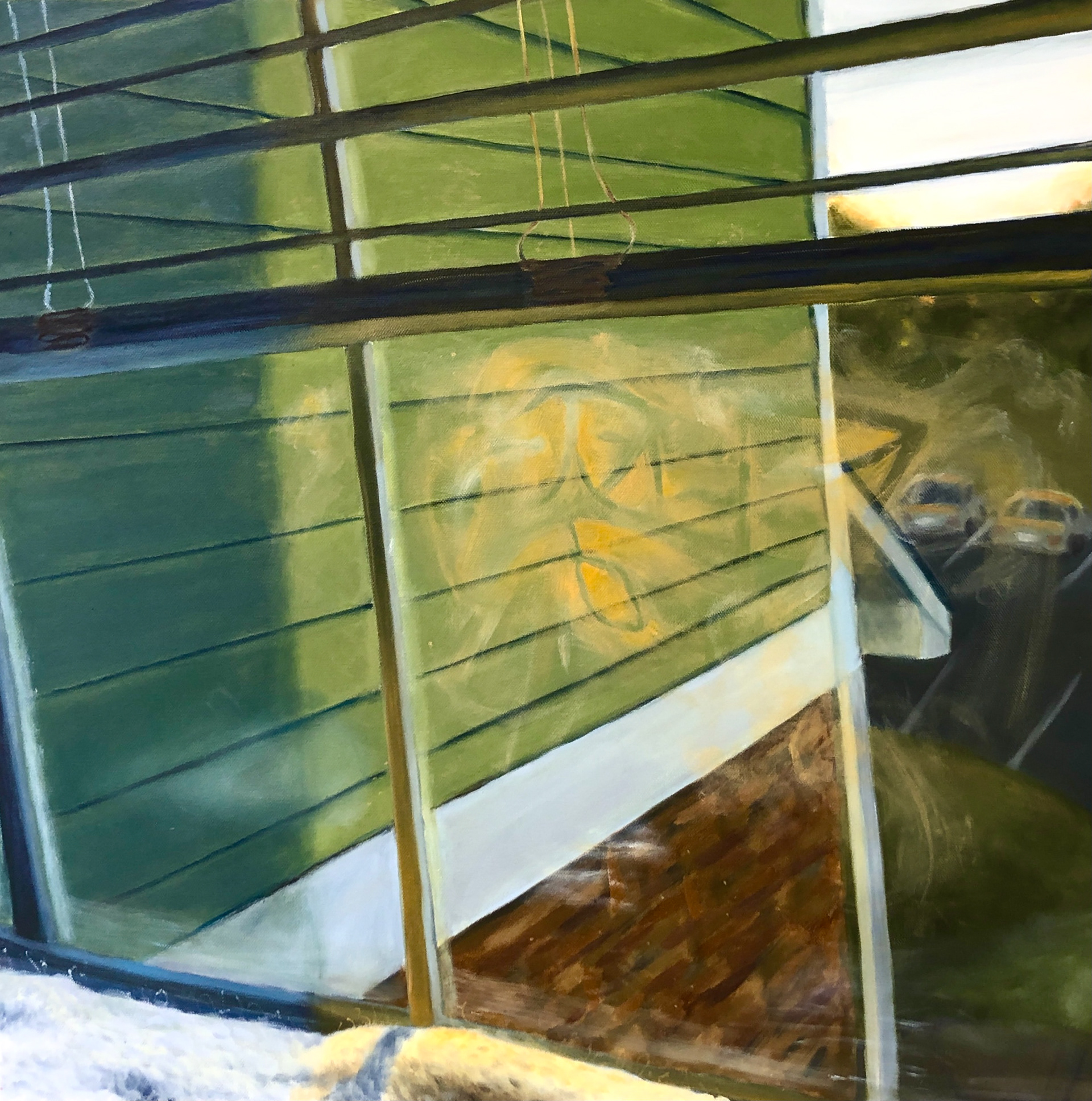 Dog Snot 2021, oil on canvas, 20x20 in