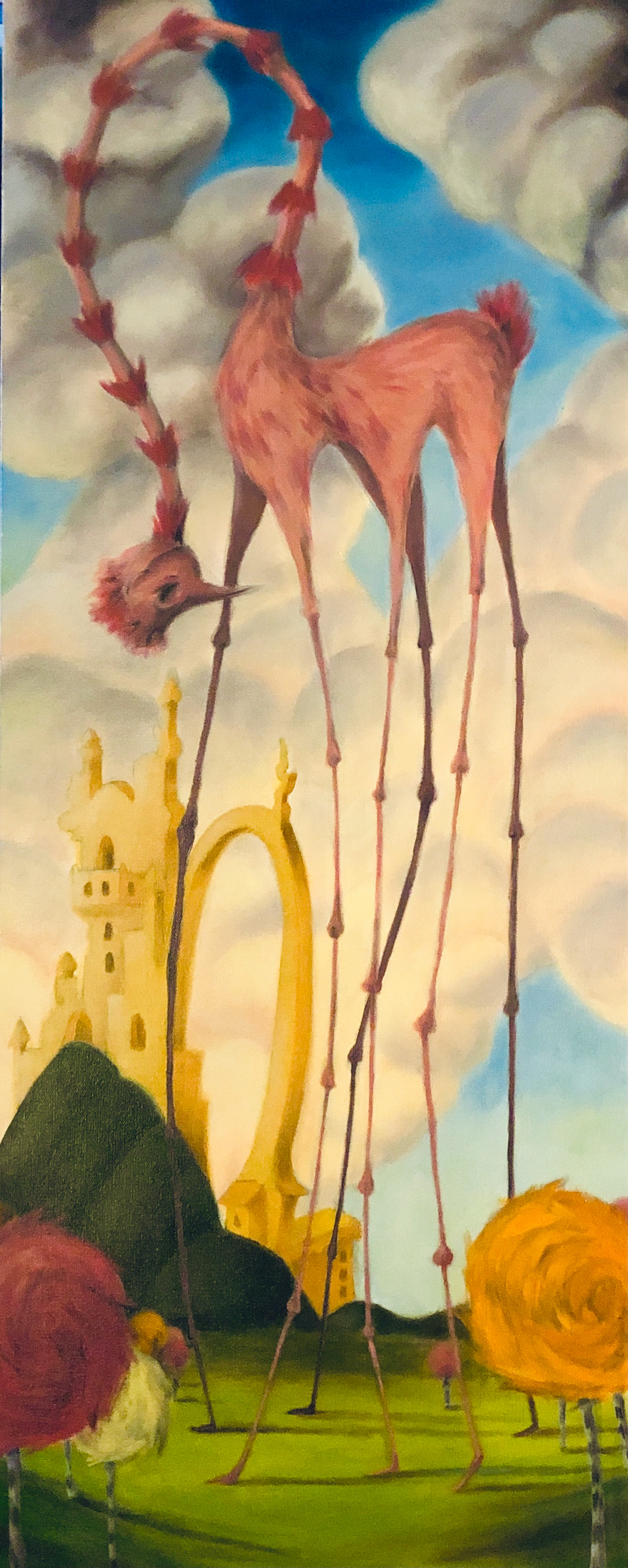 Childhood Terrors 2020, oil on canvas, 18x36in