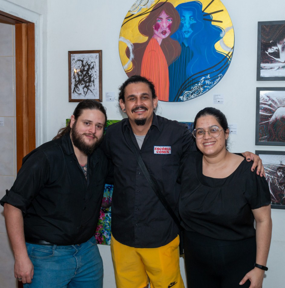 Registro da Vernissage e entrega de Certificados ao artista plástico JP, durante a Exposição Mova-se | 2024