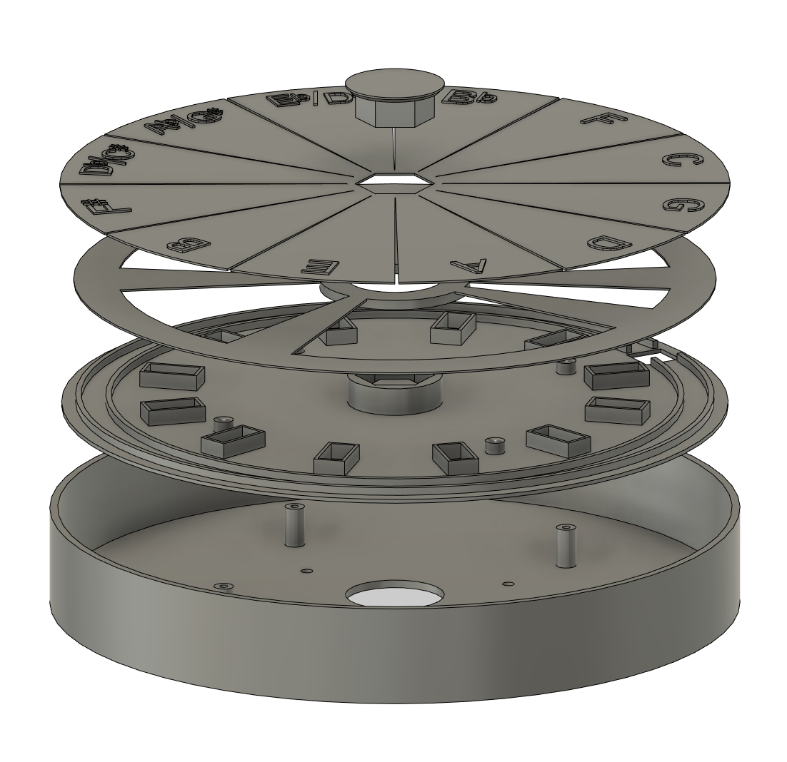 Exploded view platform 3D-model