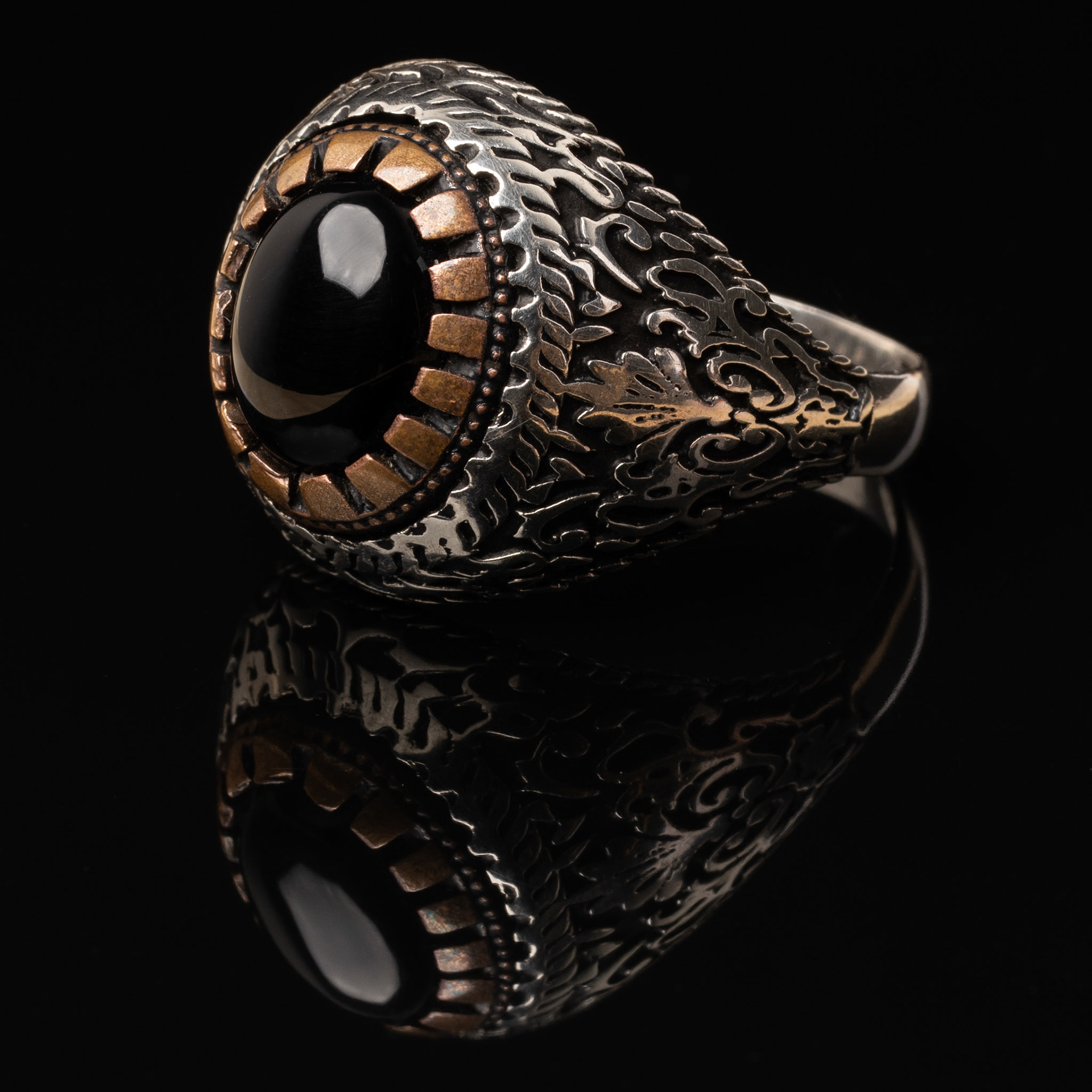 Onyx Ring Jewelry Product Photo