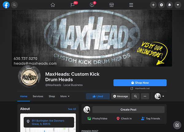 MAXHEADS Facebook Layout