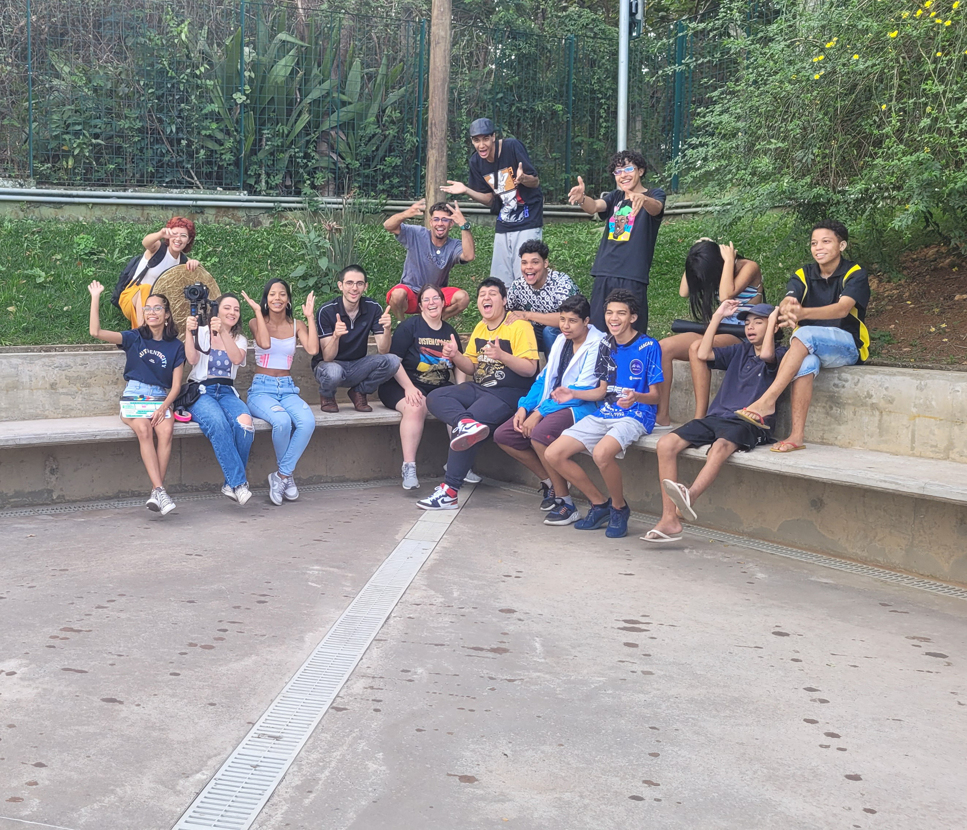 Final da gravação do clipe da turma do Sesc Jundiaí