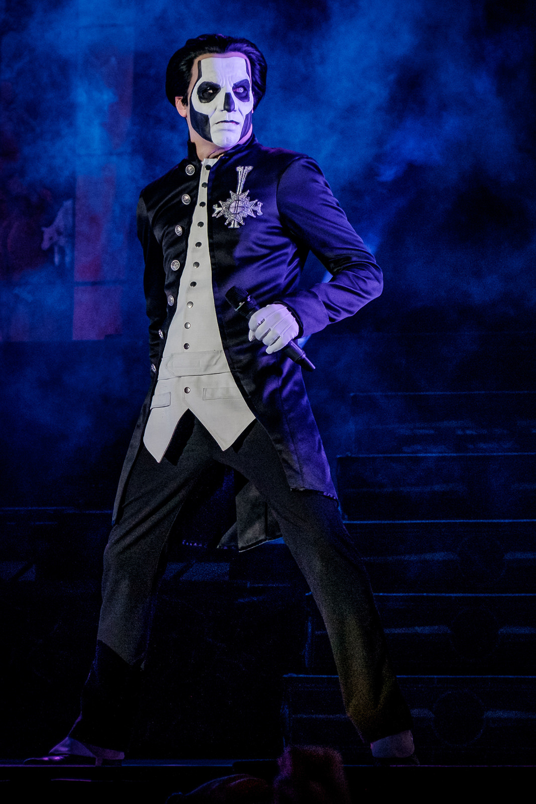Papa Emeritus III of Ghost live at Liseberg in Göteborg, Sweden.