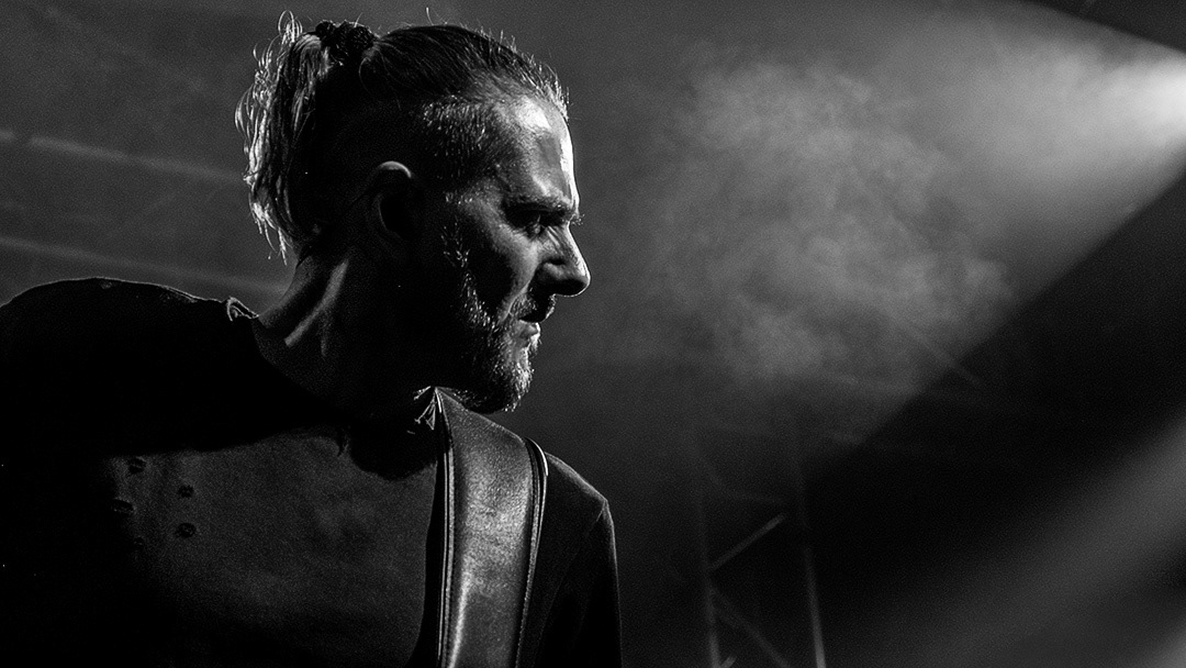 Mariusz Duda of Riverside live at Sticky Fingers in Göteborg, Sweden.