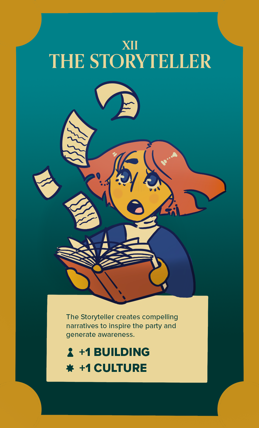 Card + Character Illustration: The Storyteller from Tom Kelley's "The Ten Faces of Innovation"