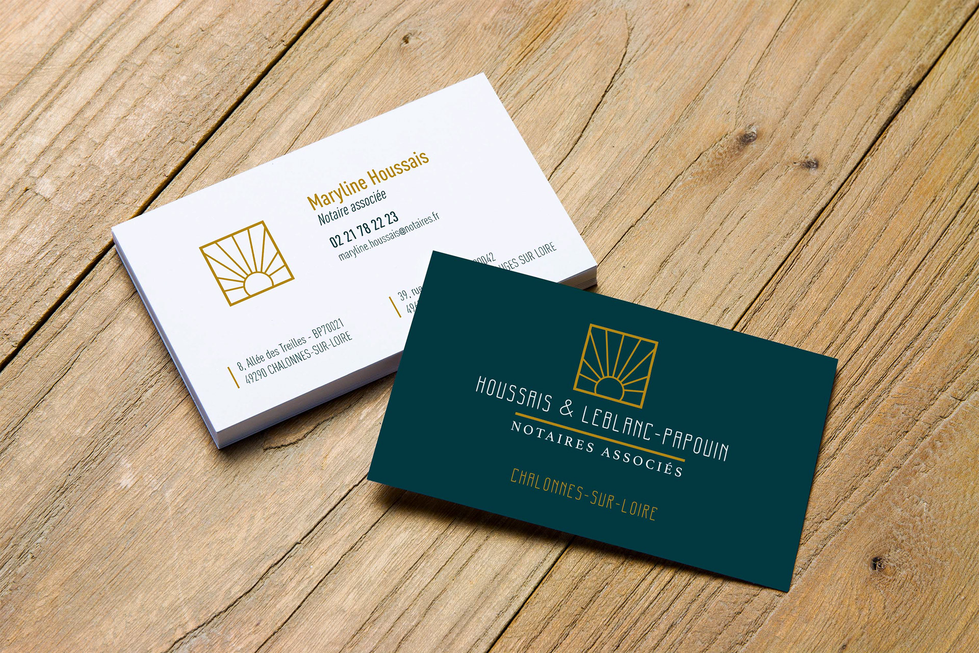 Logotype Notaires Houssais et Leblanc-Papouin