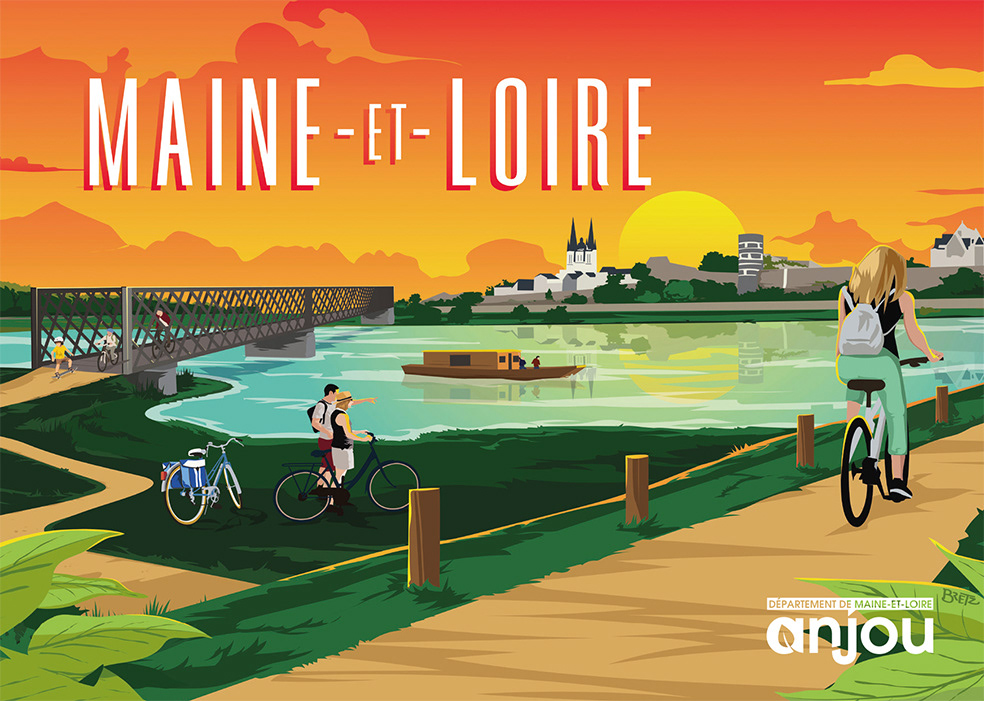 Illustration "vélo" pour le département de Maine et Loire