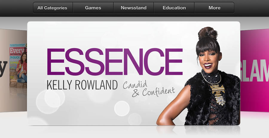 iTunes Store Ad for Essence Magazine
