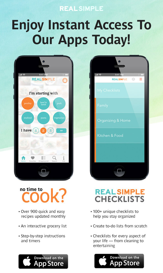 Real Simple App Store Ad