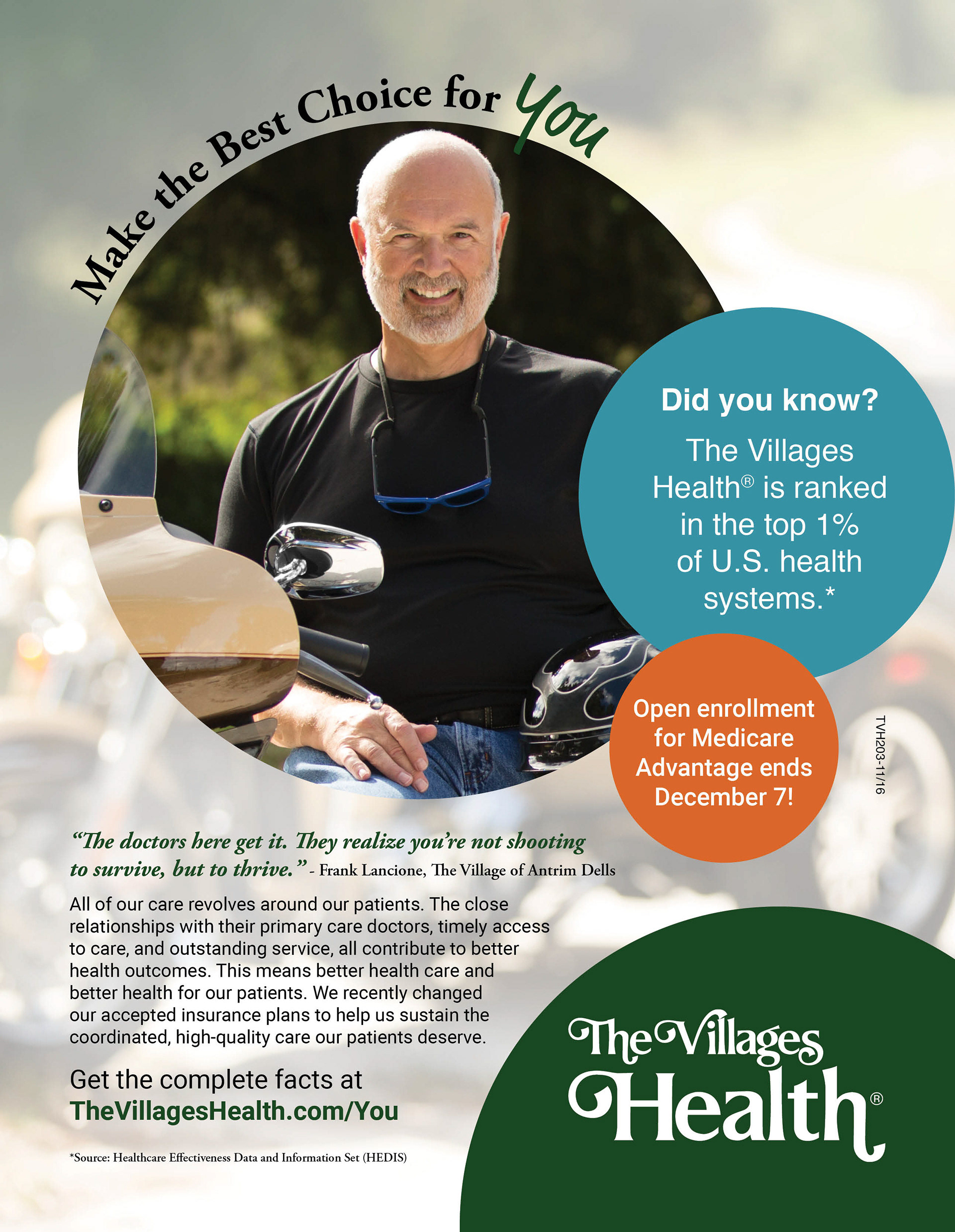 Print Ad for The Villages Magazine