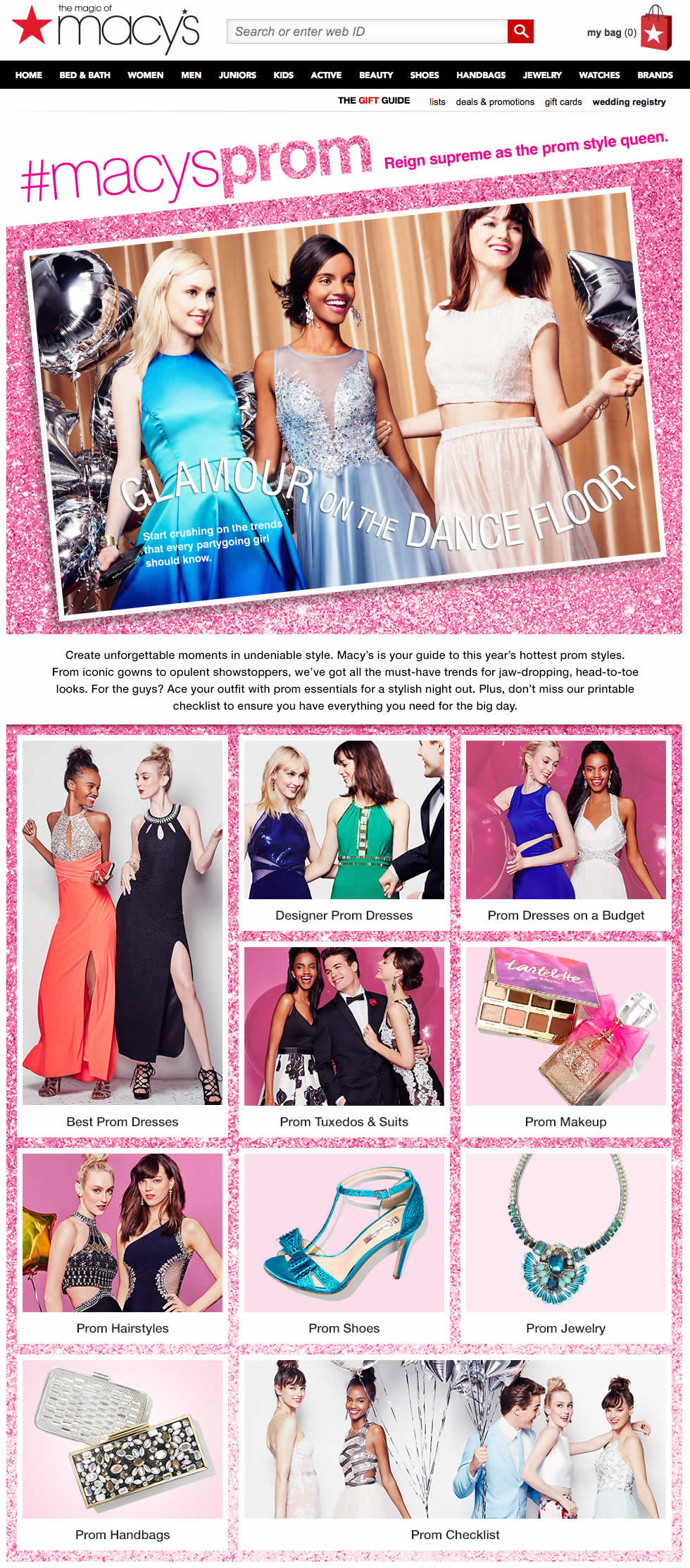#MacysProm Style Guide SEO Content Hub