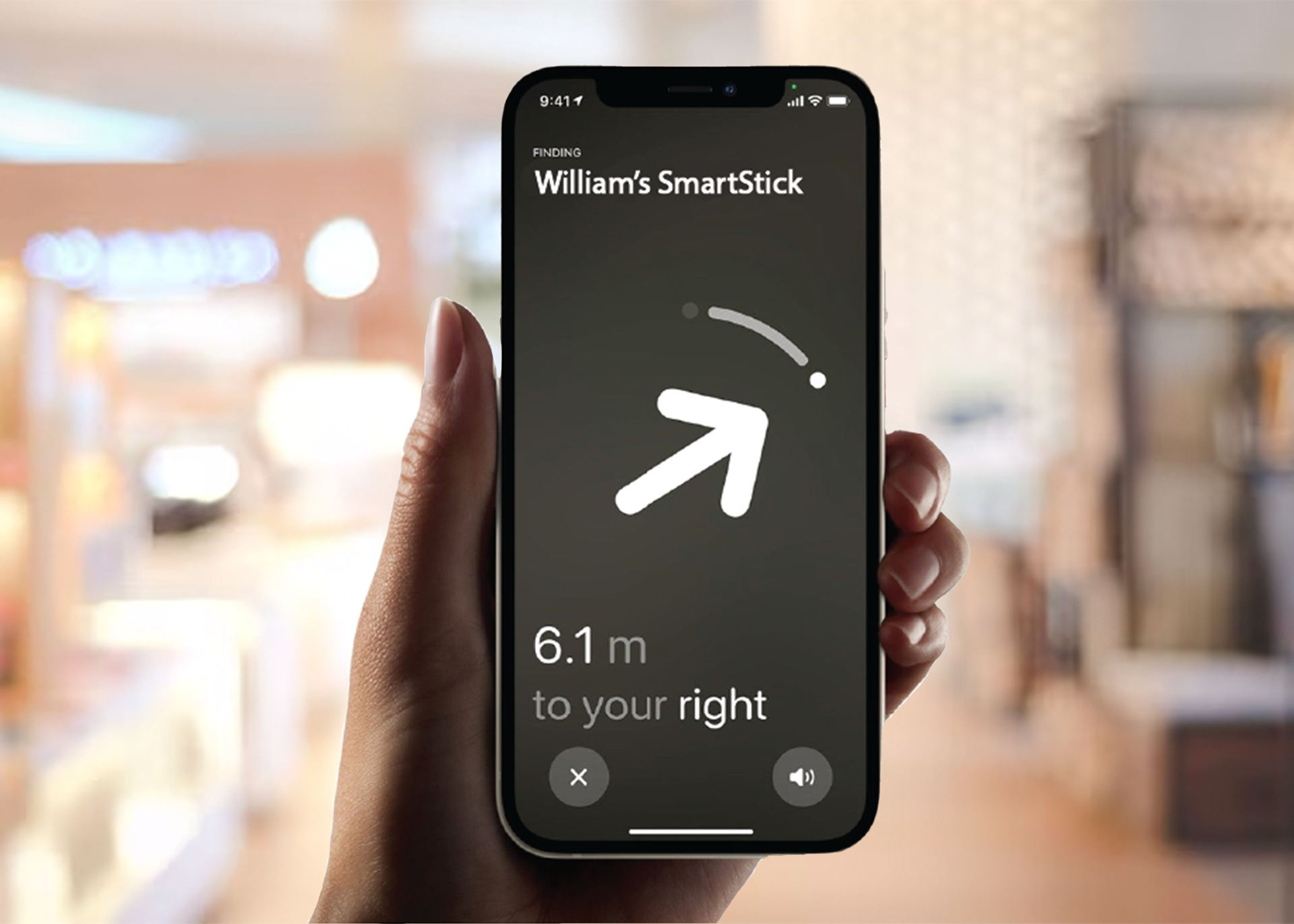 Straightforward UI to directly lead you to user's location