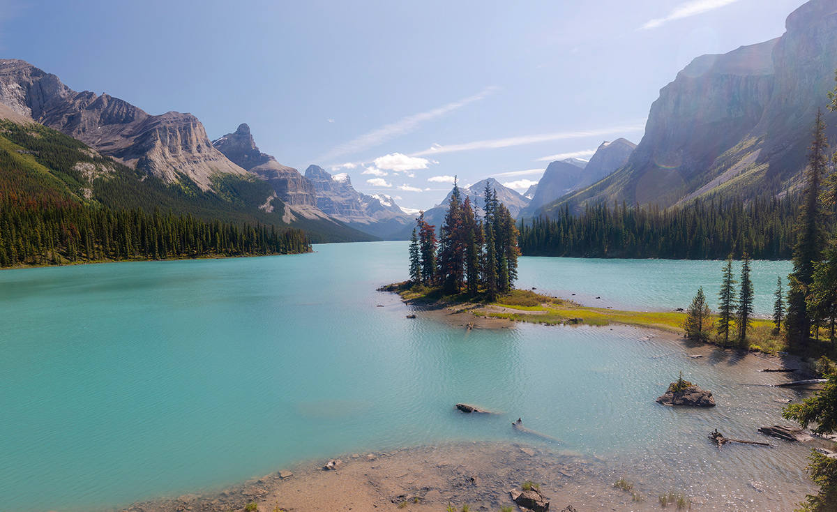 Spirit Island. Maligne Lake