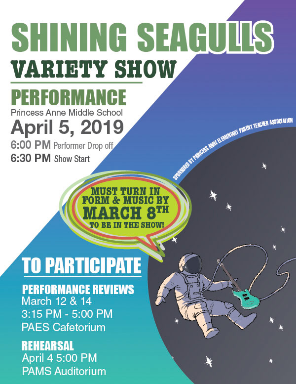 PTA Talent & Variety Show Flyer and Web