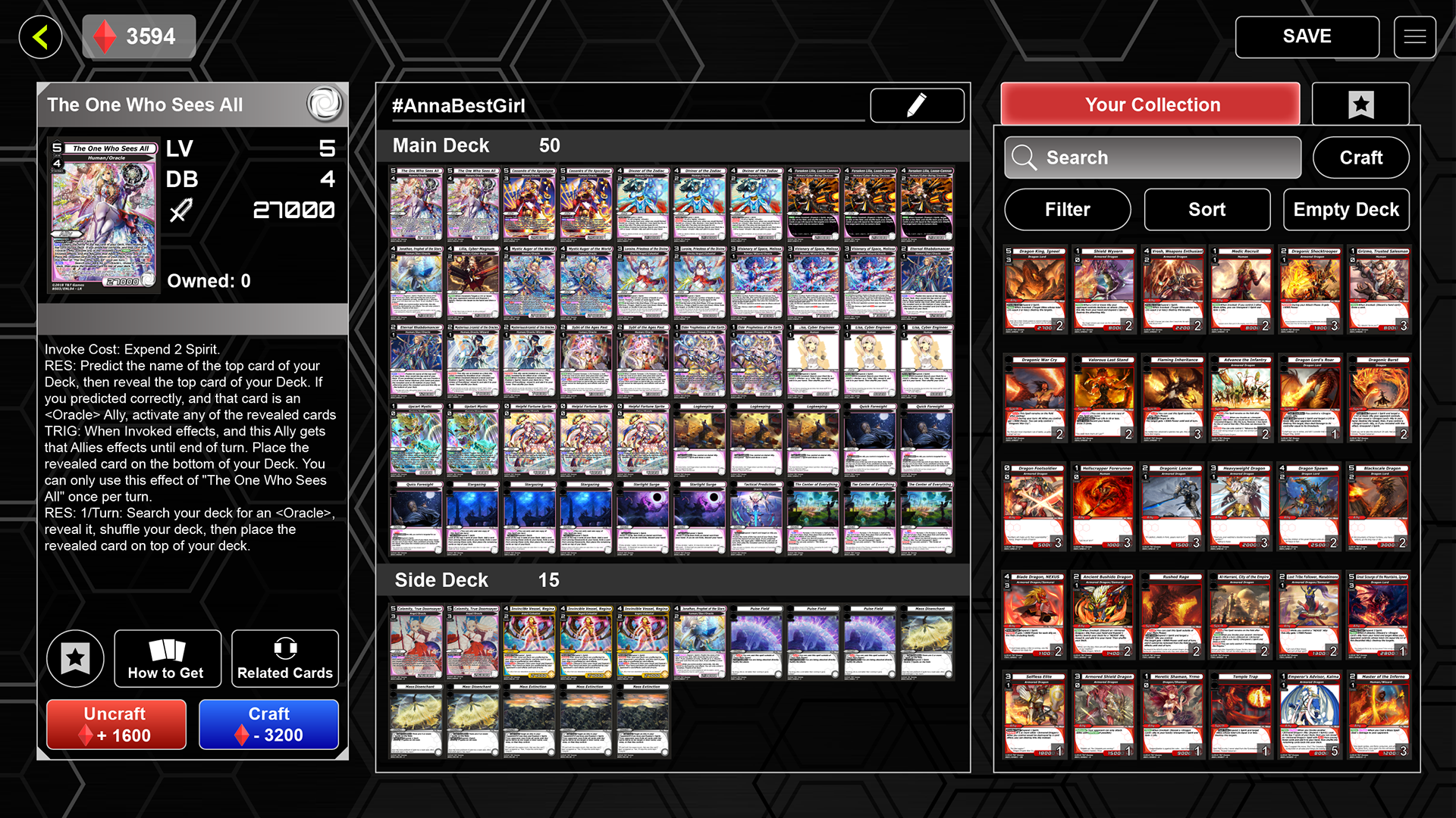Deckbuilder Mockup