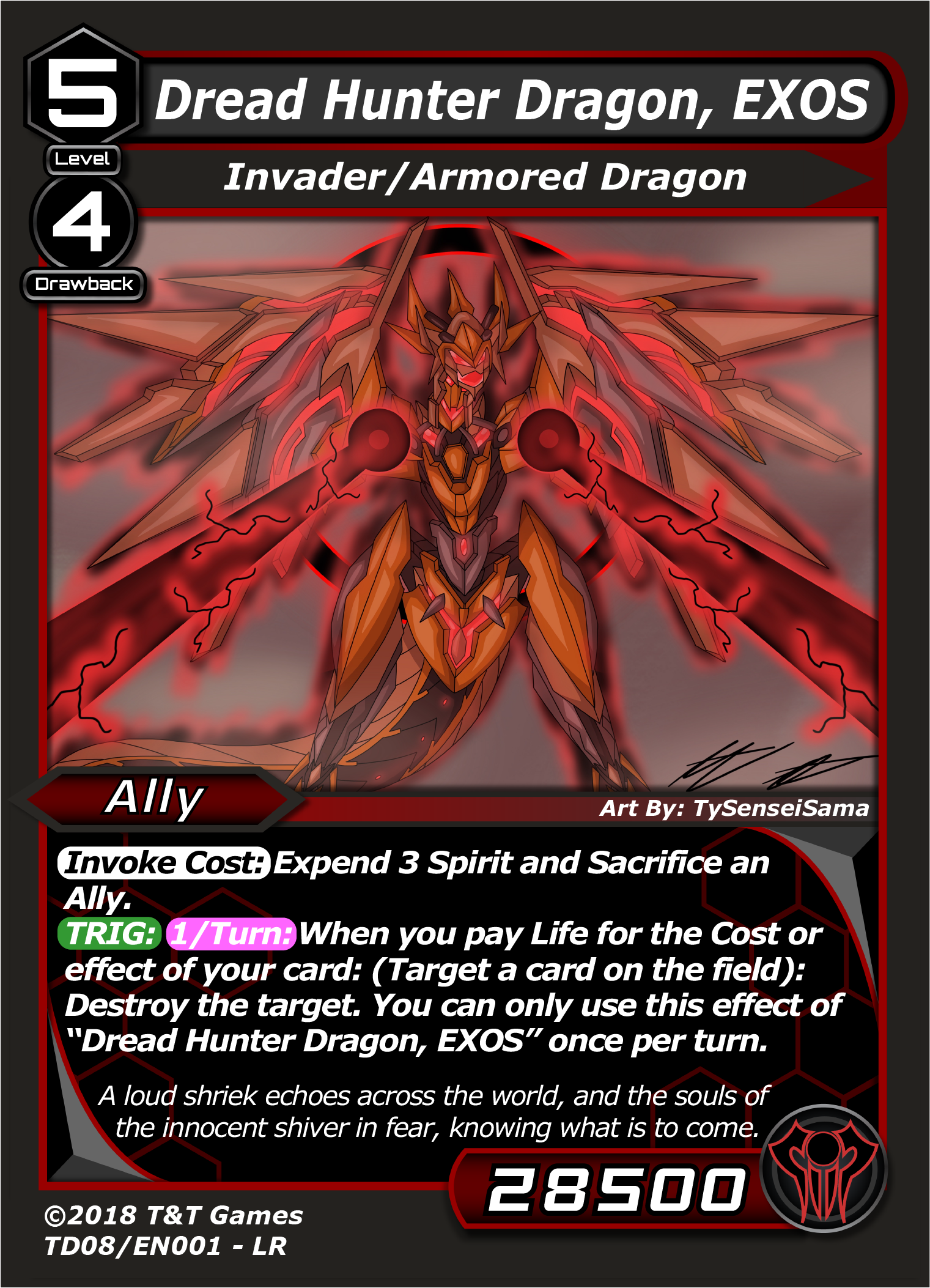 Dread Hunter Dragon, EXOS