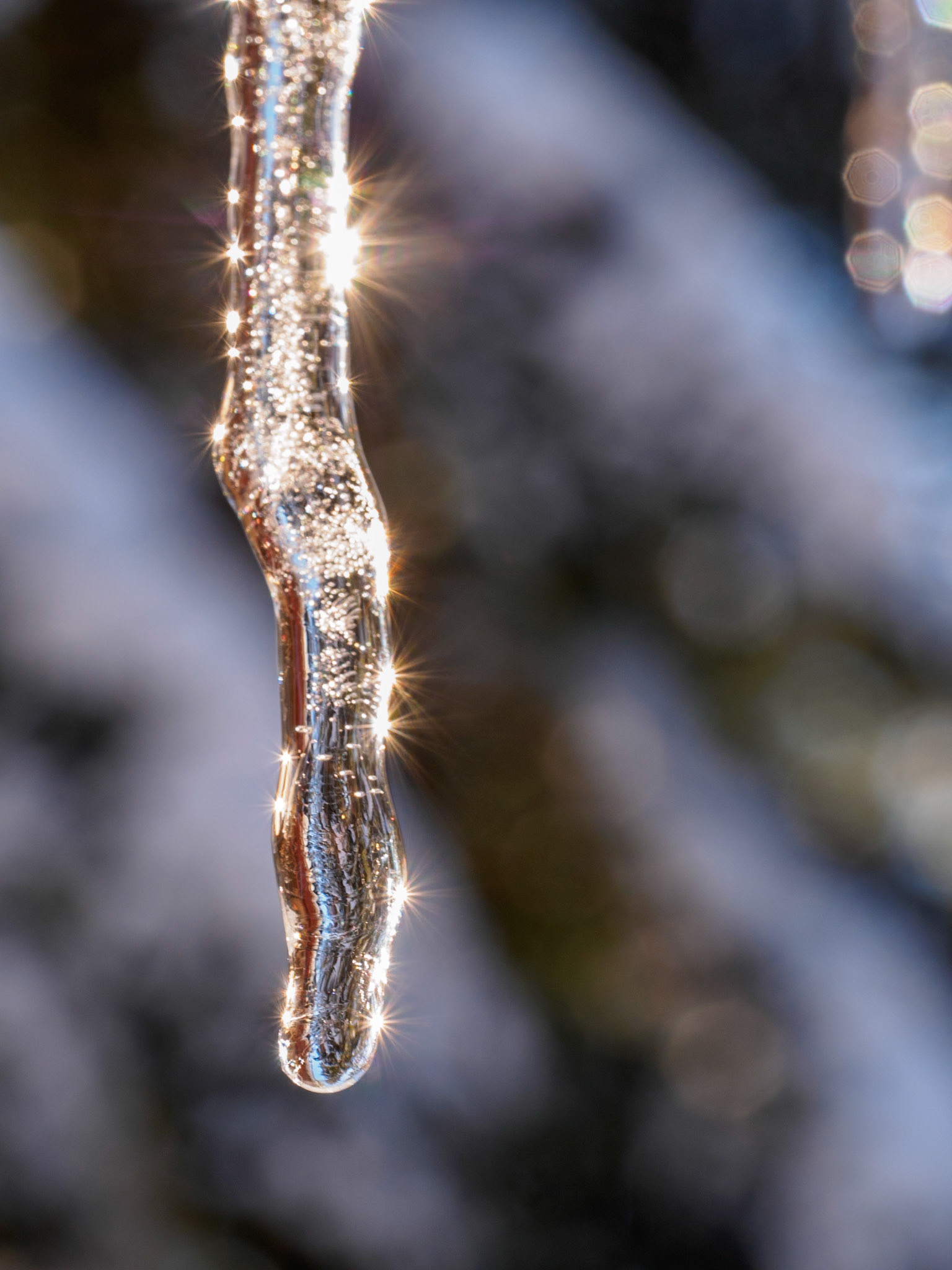 Icicle: Icicles form as tempertures  fluctuate around freezing.