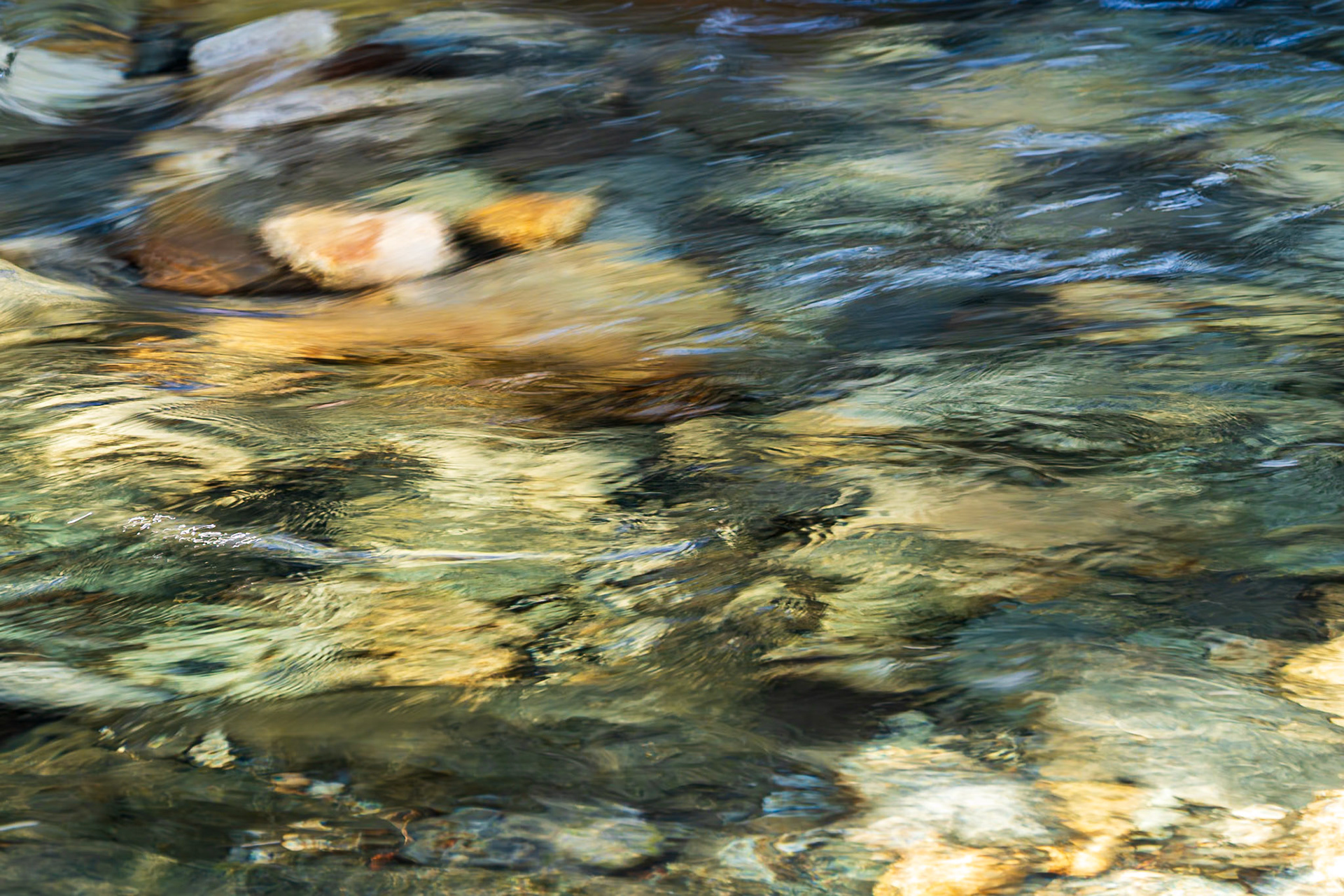 Ripples Over Smooth Stone: The South Fork of the Snoqualmie River below Franklin Falls.