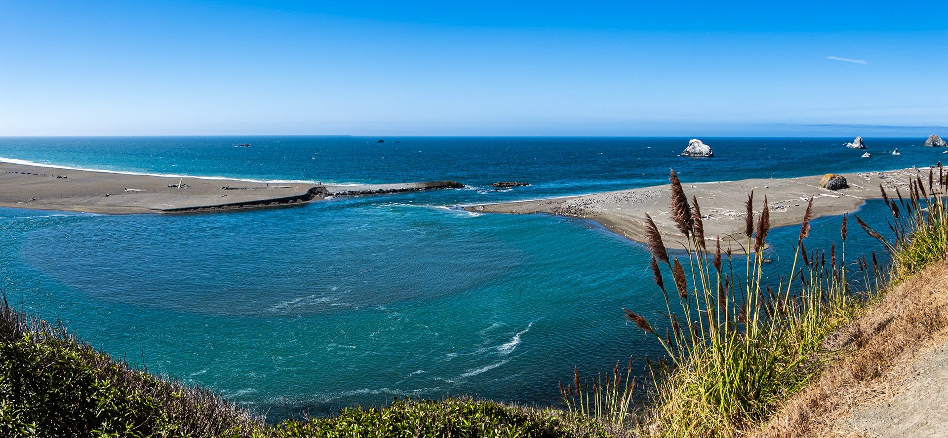 Russian River Estuary: Near the Jenner Headlands, California,