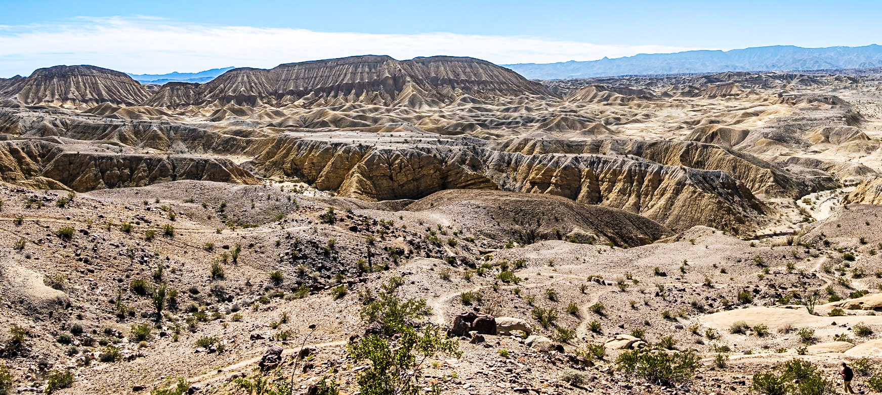 Elephant Knees in the Carrizo Badlands: Viewed from the Wind Caves in the Anza-Borrego Desert.