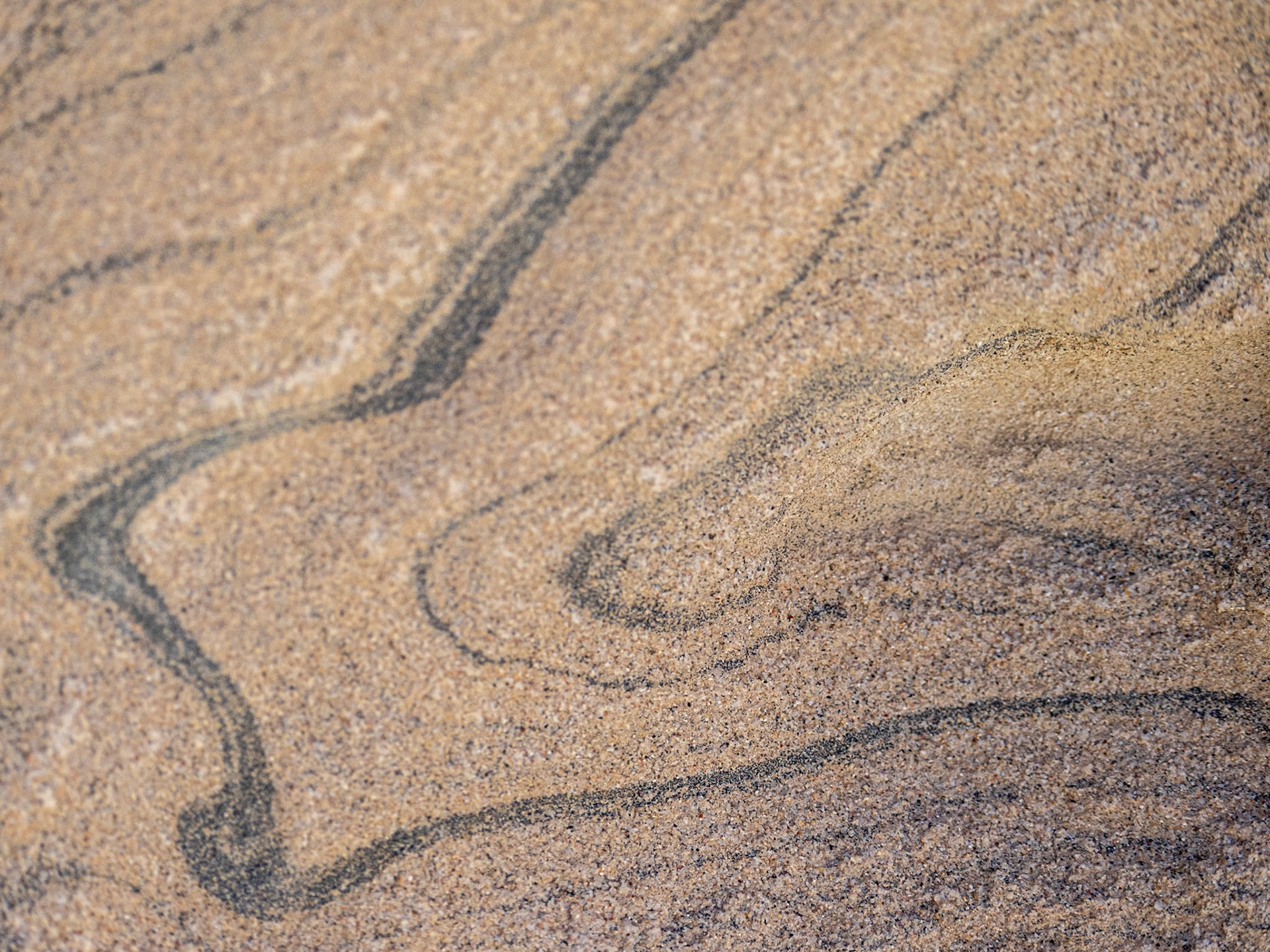 Folded Stone: In the slot canyon at West Palm Wash, Anza-Borrego Desert State Park