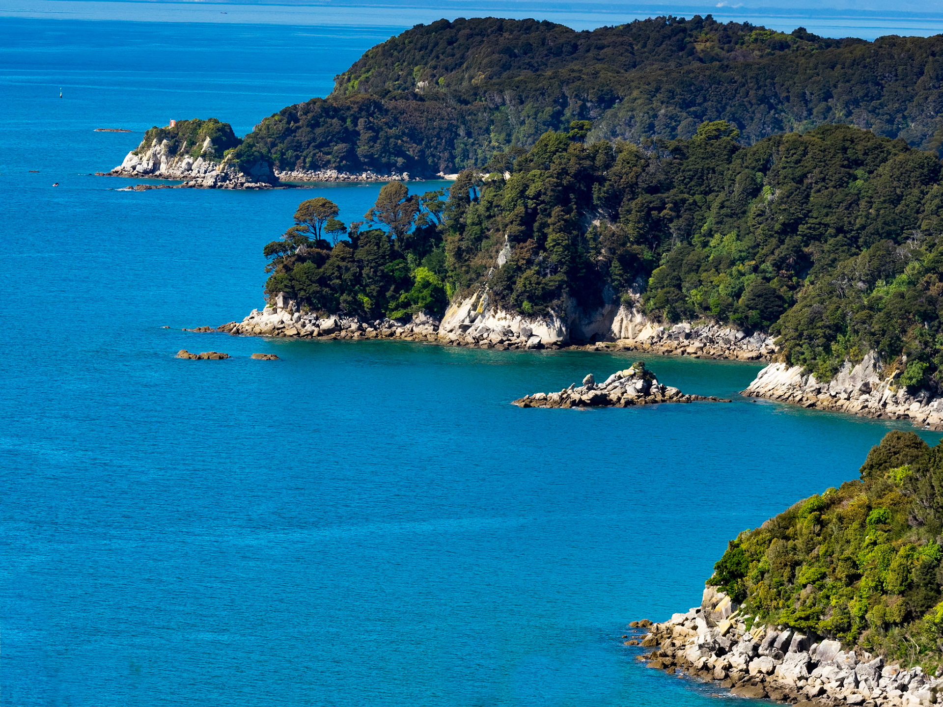 North Head, Pitt Head and Tasman Bay: At Abel Tasman National Park NZ