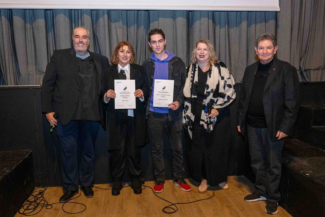 Athens Marathon Insternational Film Festival (with the festival owners, Pelagia and scriptwriter Voula Stampelou)