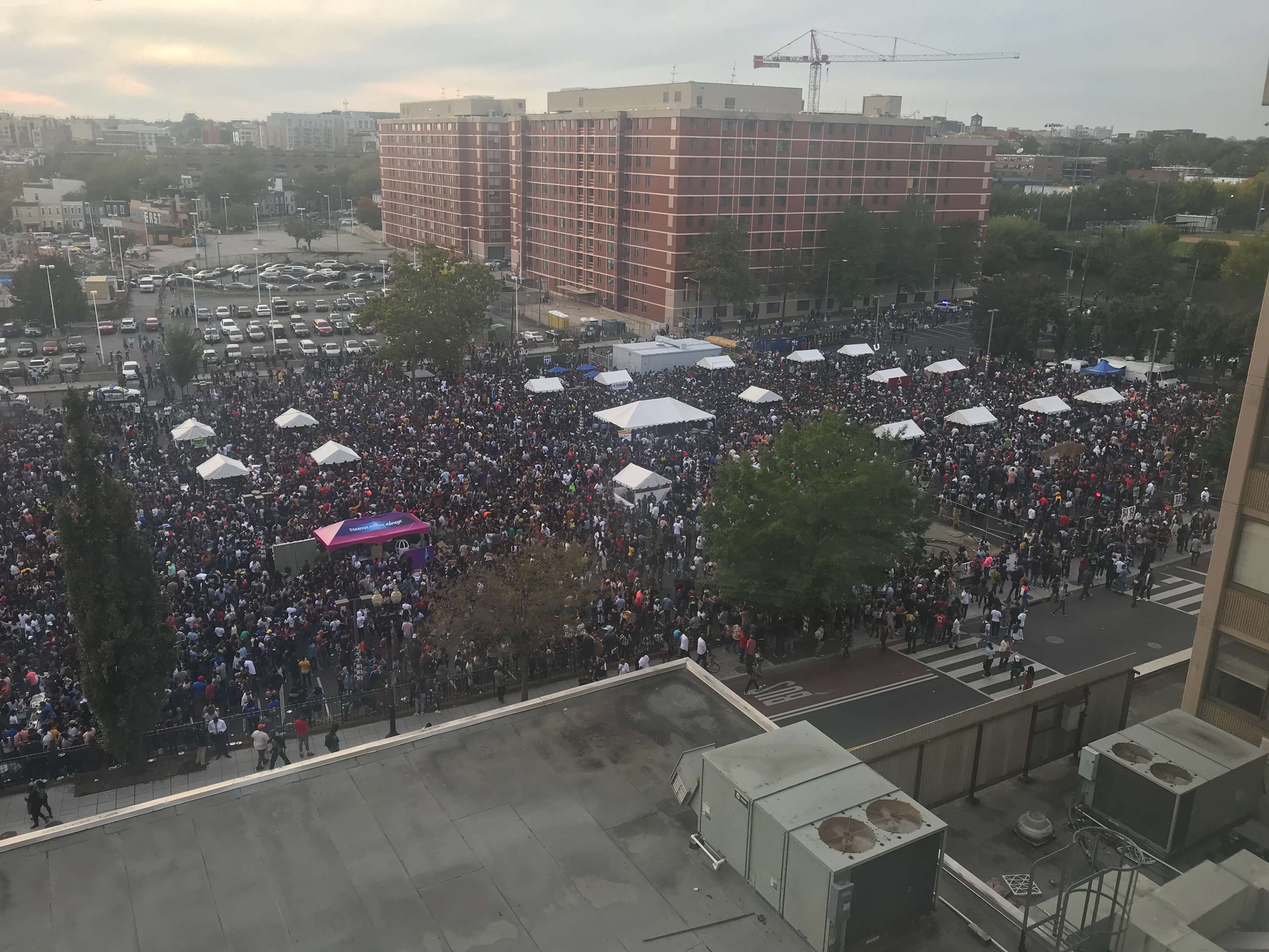 Aerial View of Tailgate