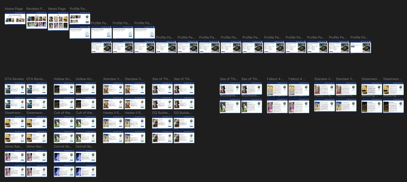High-Fidelity Prototype Screenshot of Treasure Trove Reviews