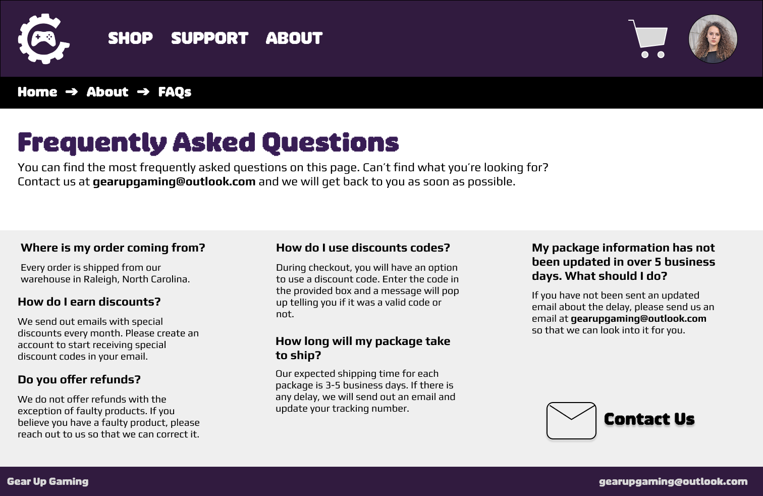 FAQ Page