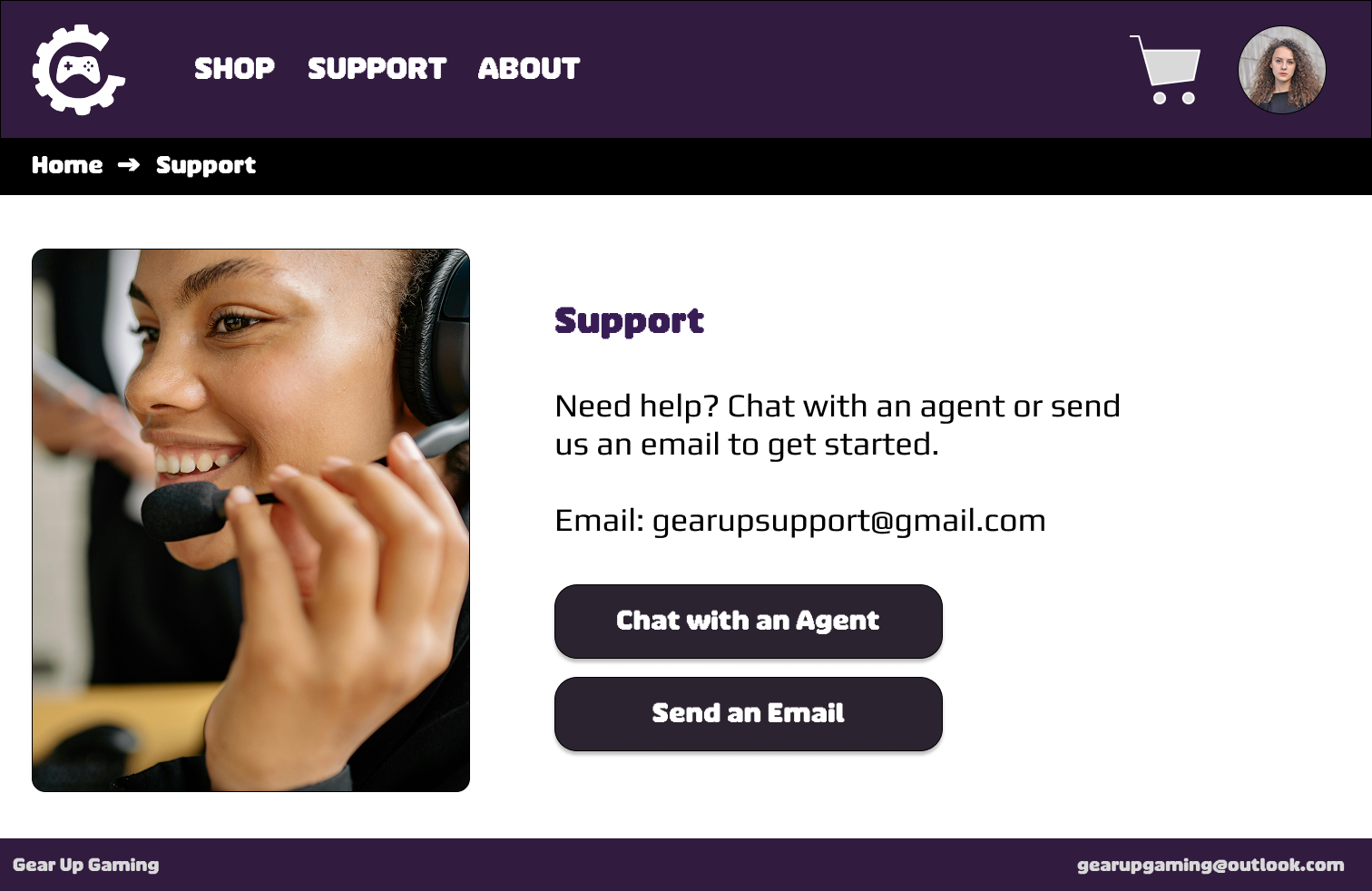 Support Page