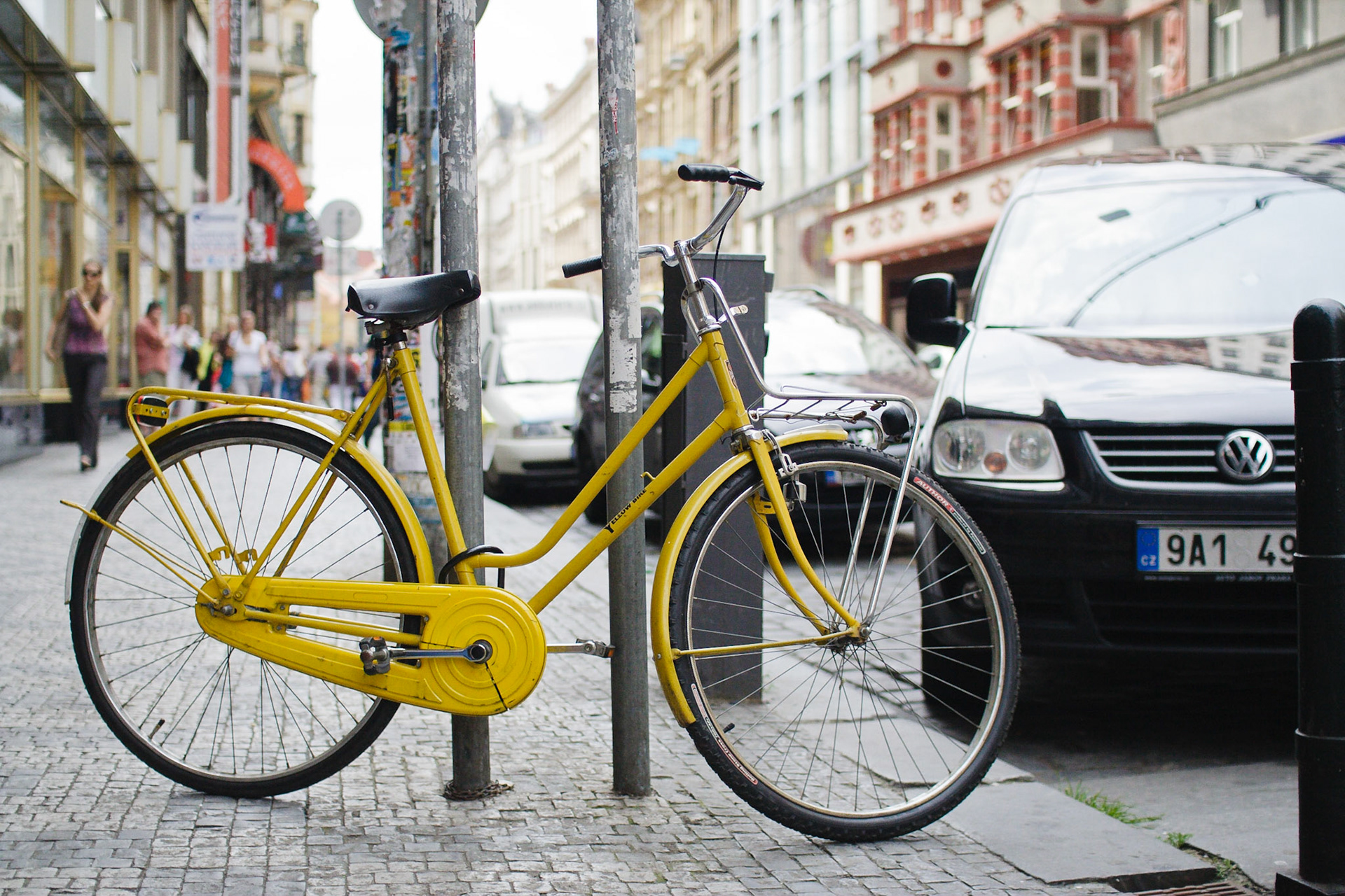 велосипед на улице Праги