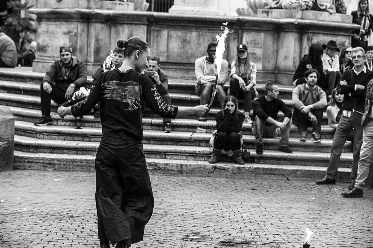 Busker from "Tutto quello che vuoi" movie / Rome - 2015