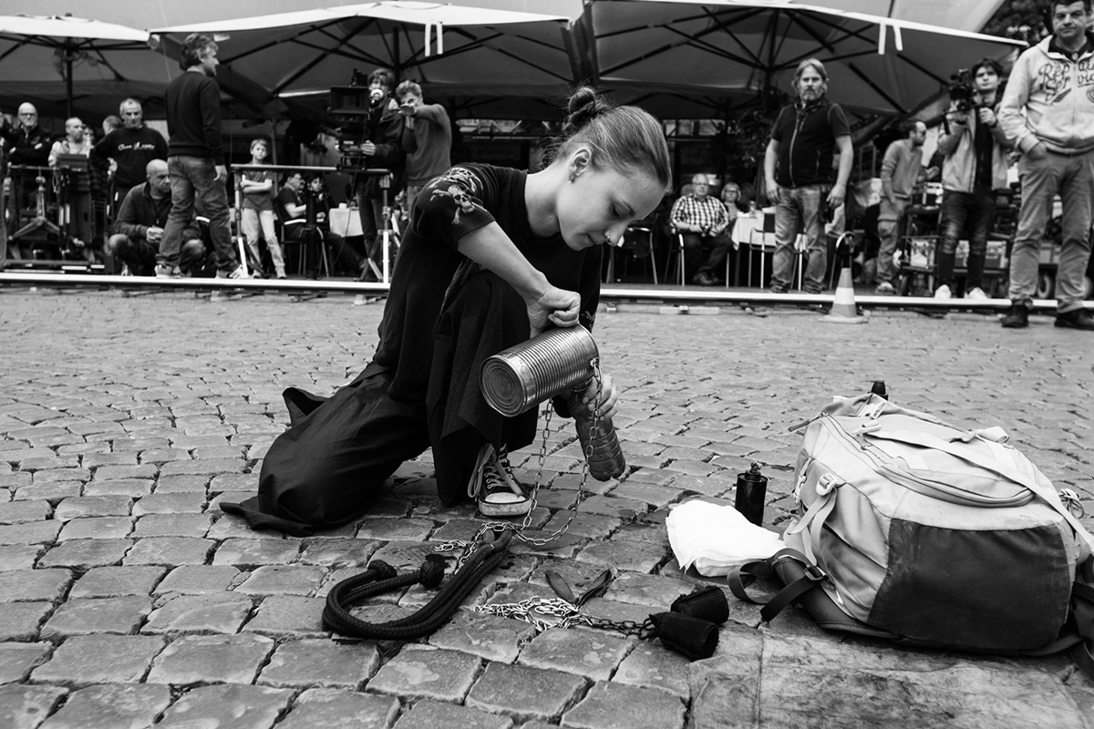 Busker from "Tutto quello che vuoi" movie / Rome - 2015