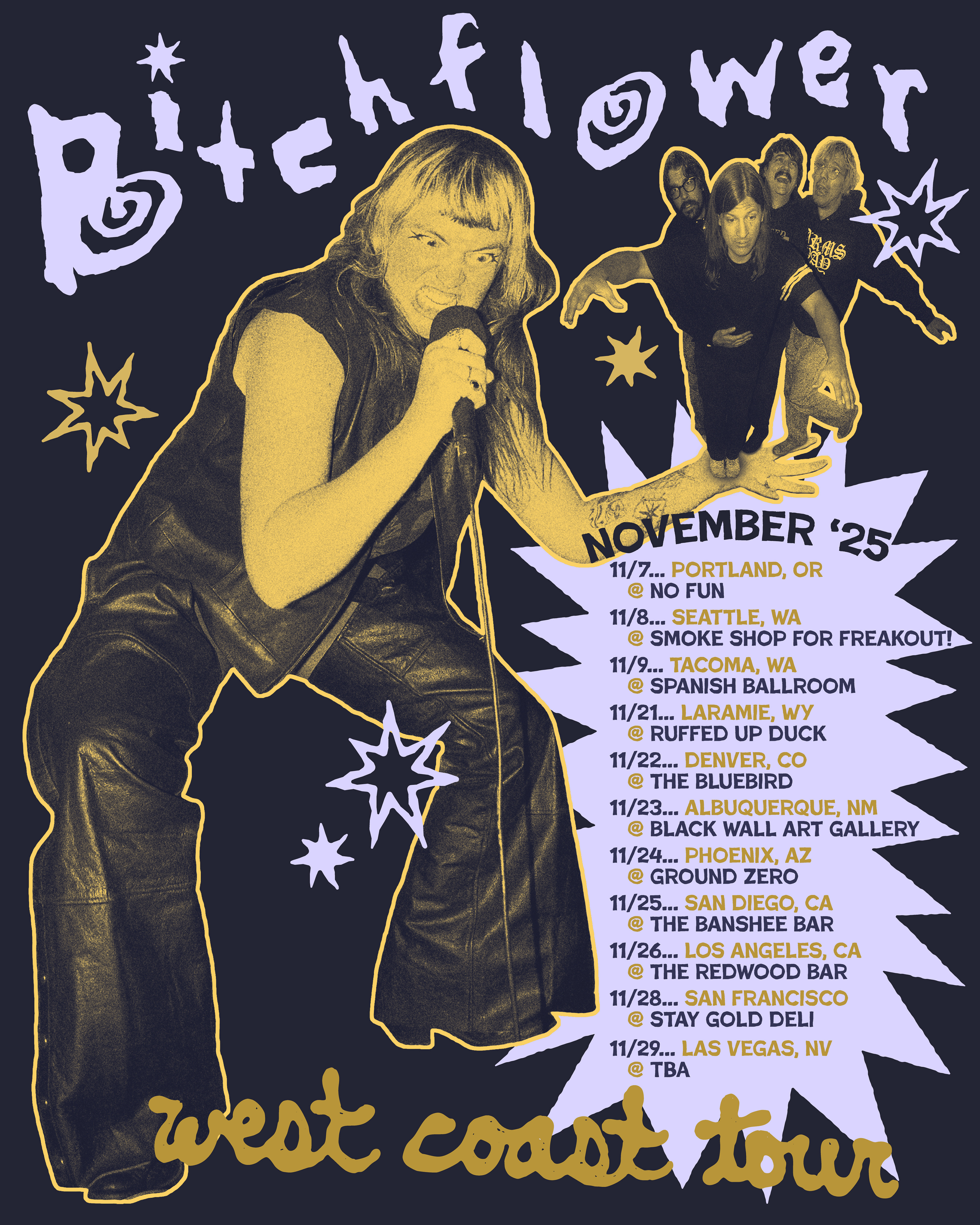 Bitchflower Tour Poster, 2025.