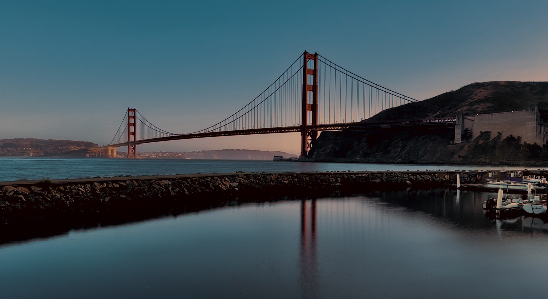Golden Gate Bridge from Horseshoe Bay