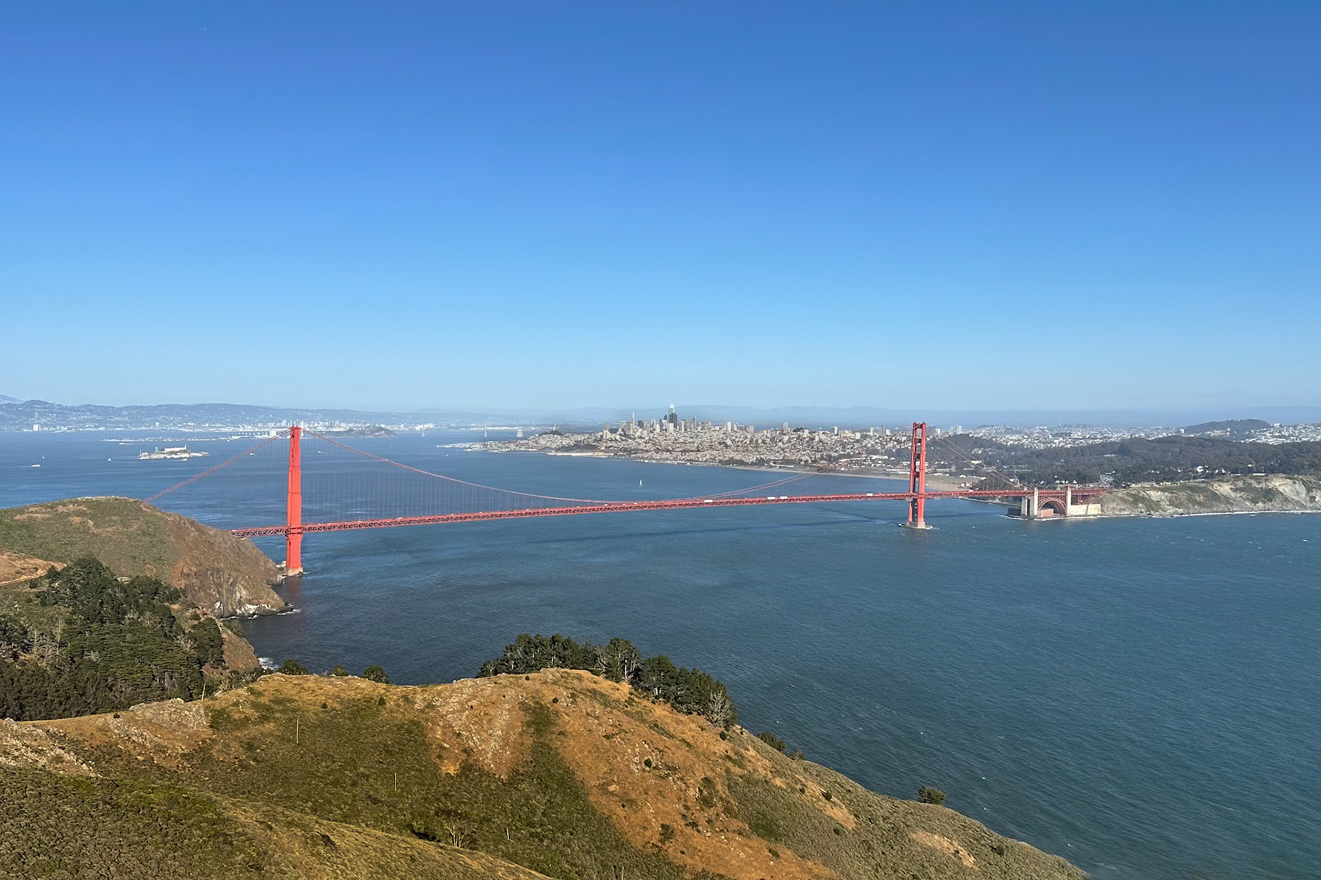 Golden Gate Bridge and San Francisco Skyline