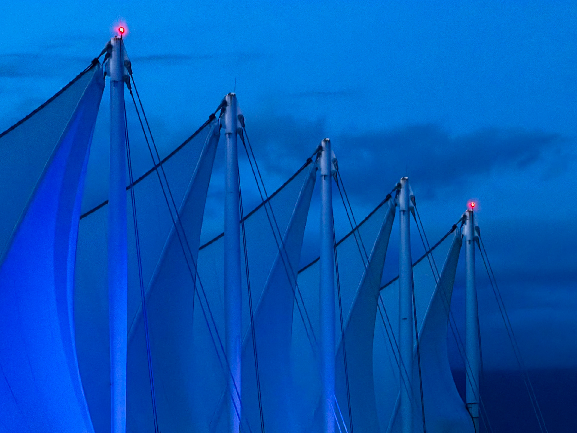 Sails at Canada Place